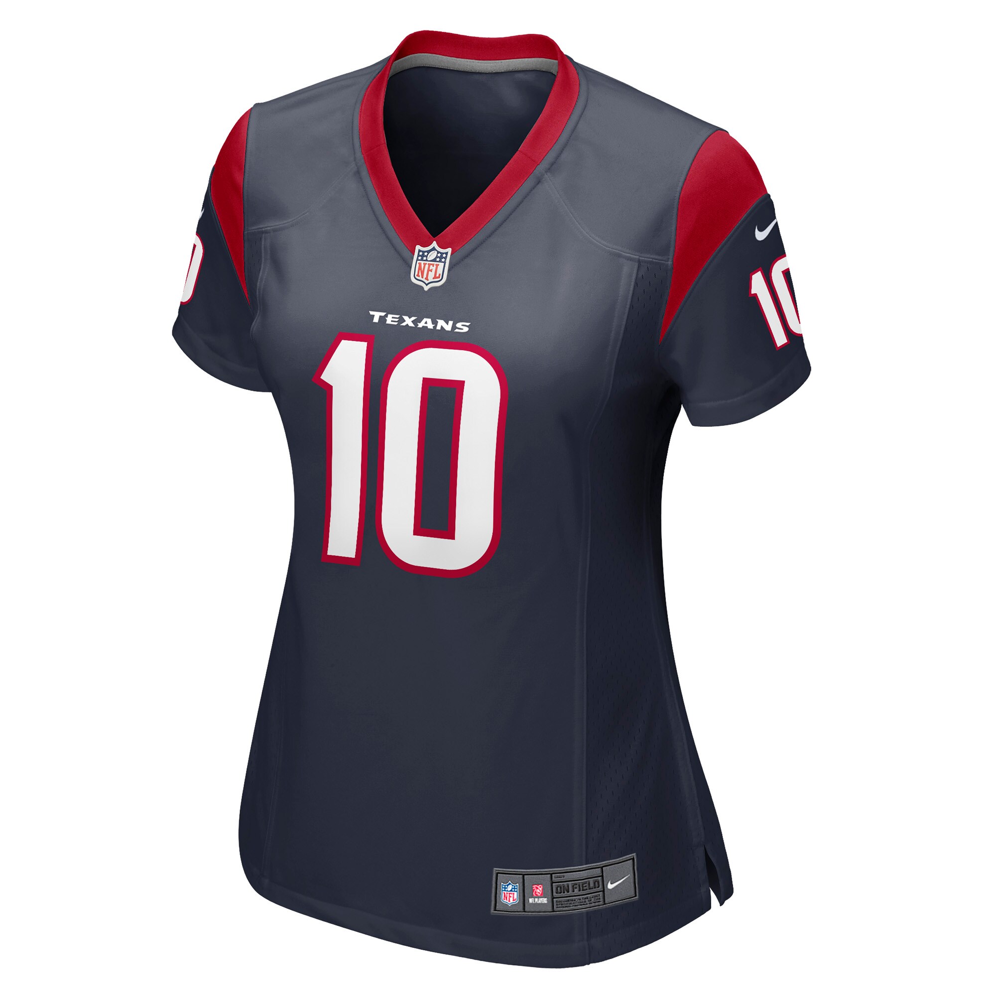 Alternative view of Women's Houston Texans Davis Mills Navy Game Jersey JS4167 nicesnker