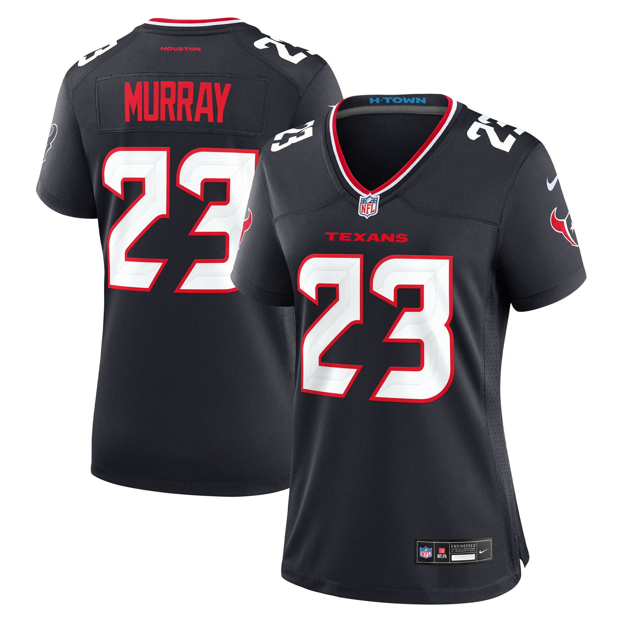 Women's Houston Texans Eric Murray Navy Team Game Jersey JS1839 nicesnker