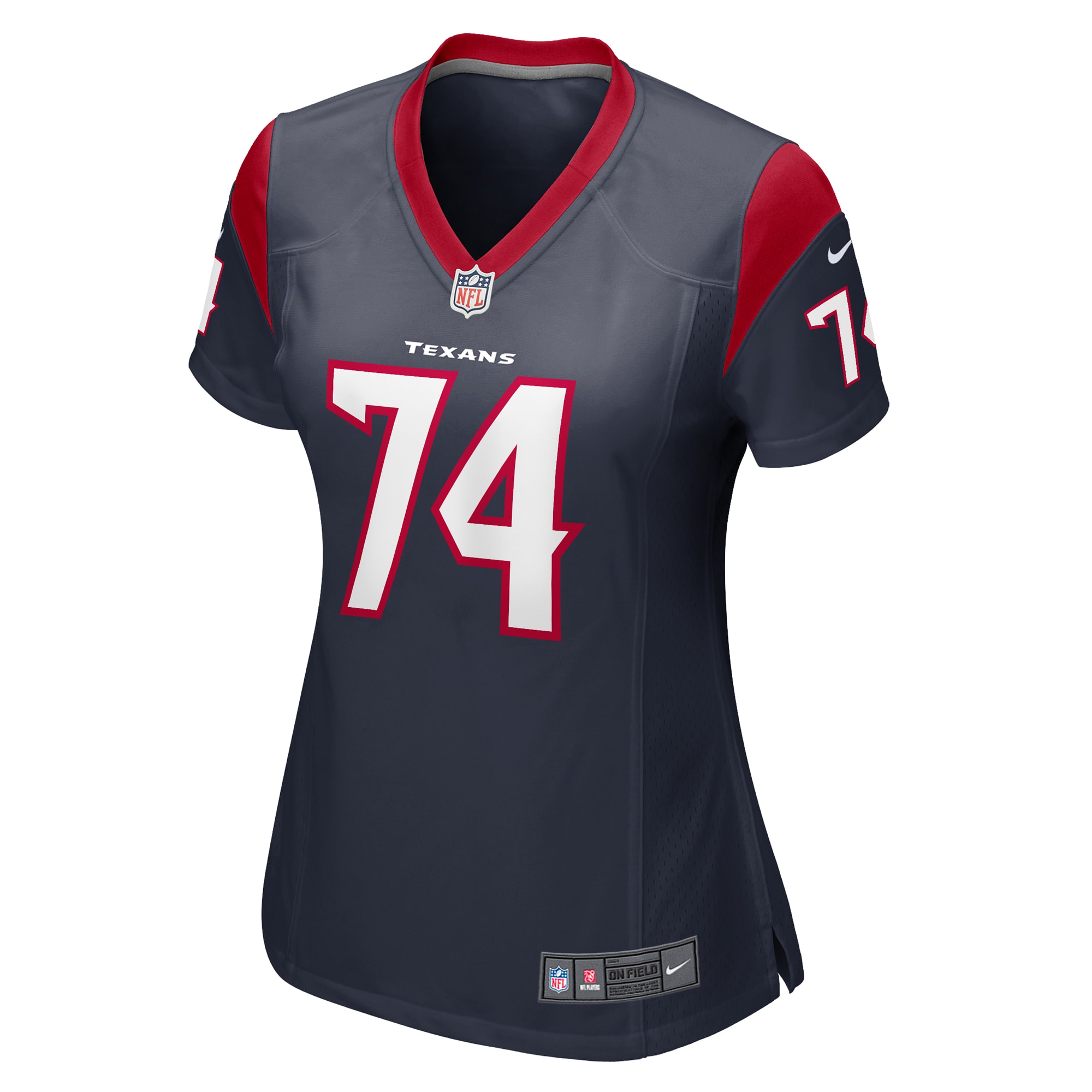 Alternative view of Women's Houston Texans Josh Jones Navy Team Game Jersey JS5083 nicesnker
