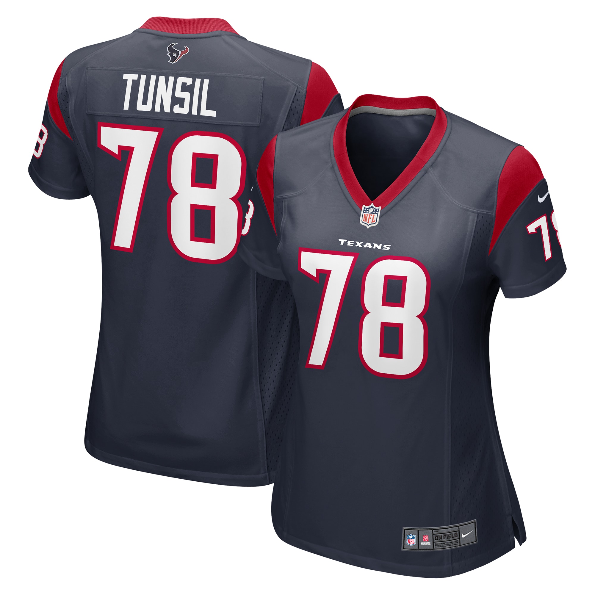 Women's Houston Texans Laremy Tunsil Navy Game Jersey JS4273 nicesnker