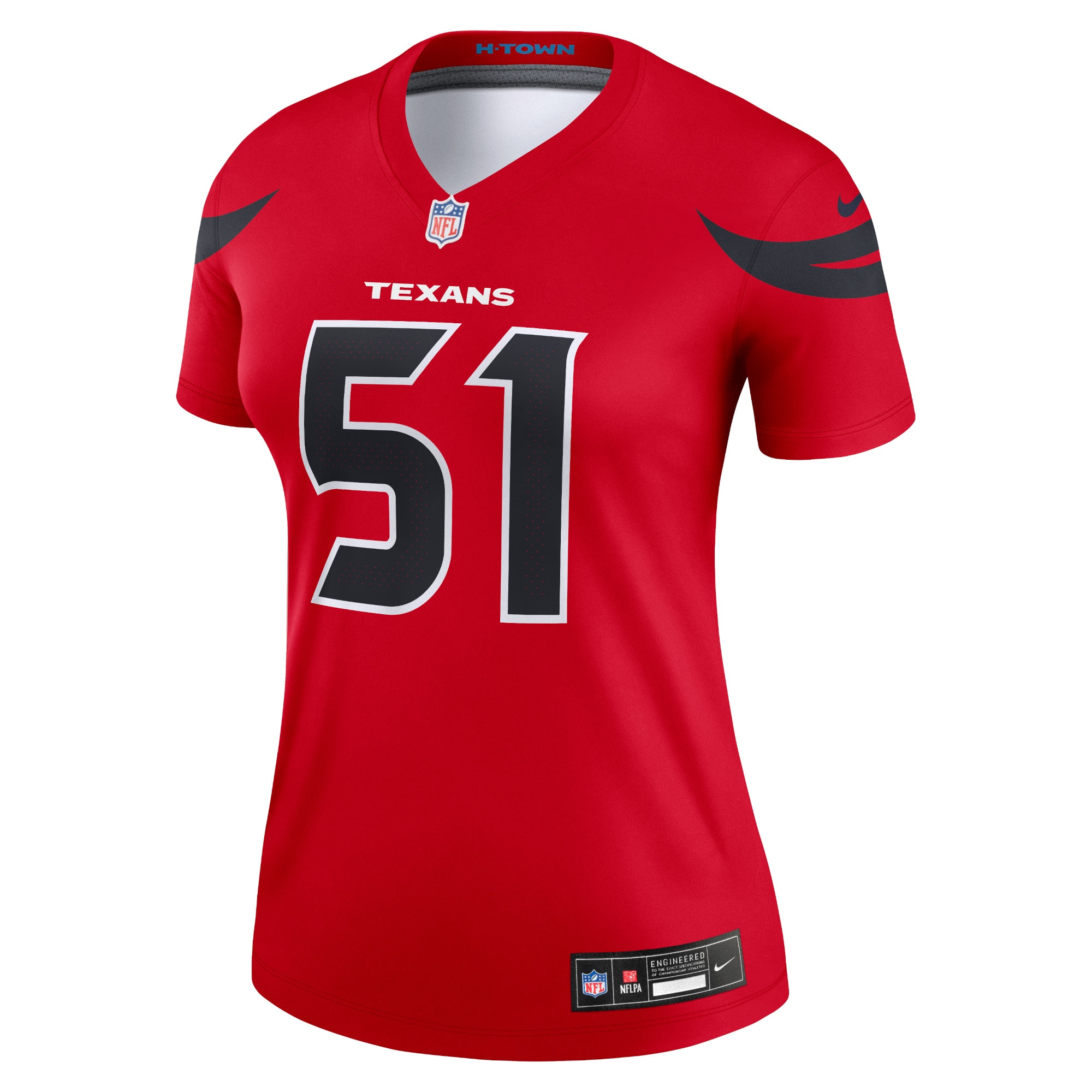 Alternative view of Women's Houston Texans Will Anderson Jr. Red Alternate Legend Player Performance Top JS2805 nicesnker