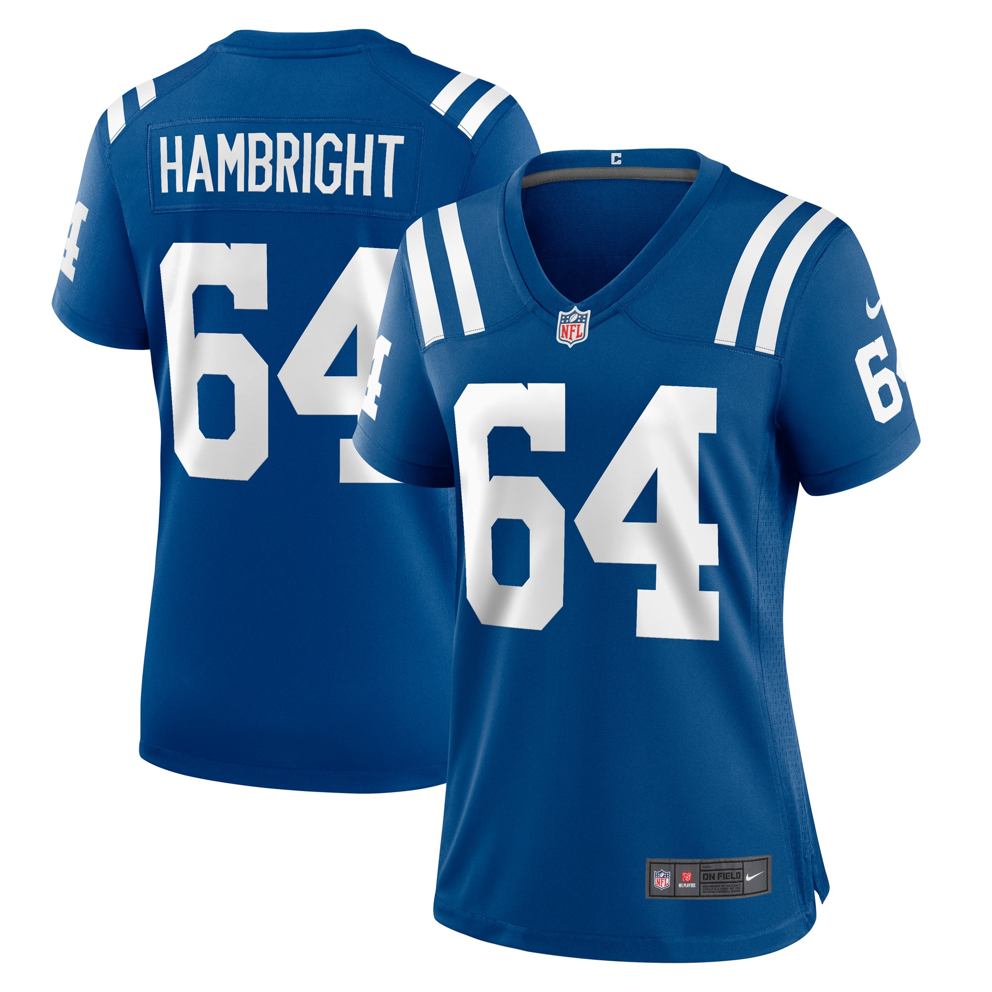 Women's Indianapolis Colts Arlington Hambright Royal Game Player Jersey JS9112 nicesnker