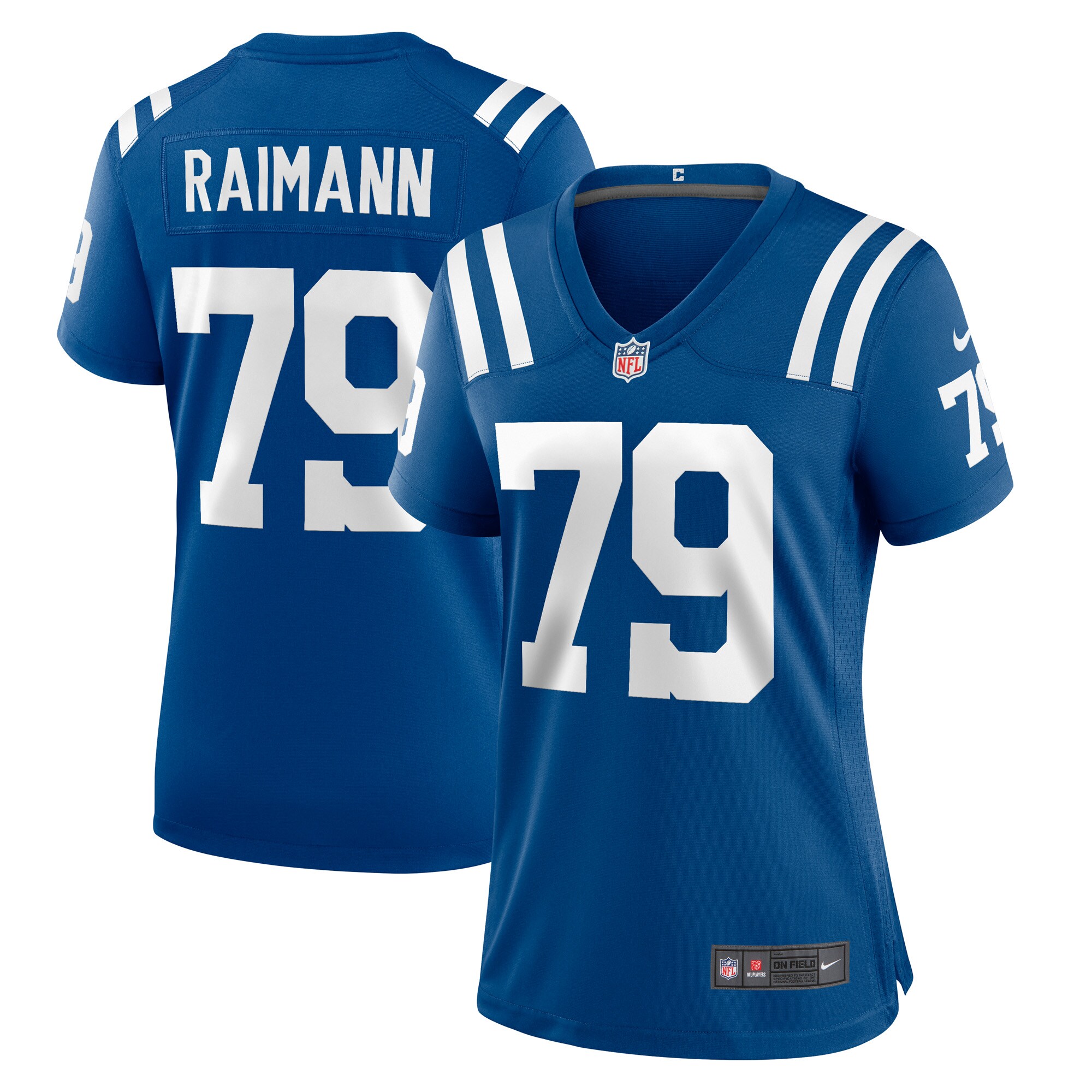 Women's Indianapolis Colts Bernhard Raimann Royal Player Game Jersey JS8825 nicesnker
