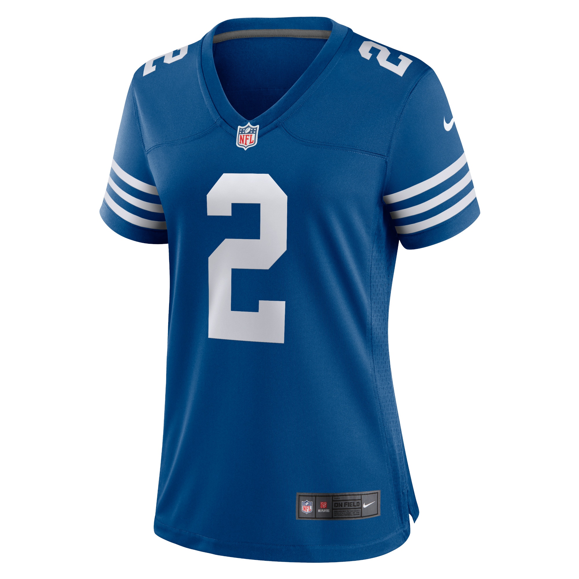 Alternative view of Women's Indianapolis Colts Carson Wentz Royal Alternate Game Jersey JS2889 nicesnker