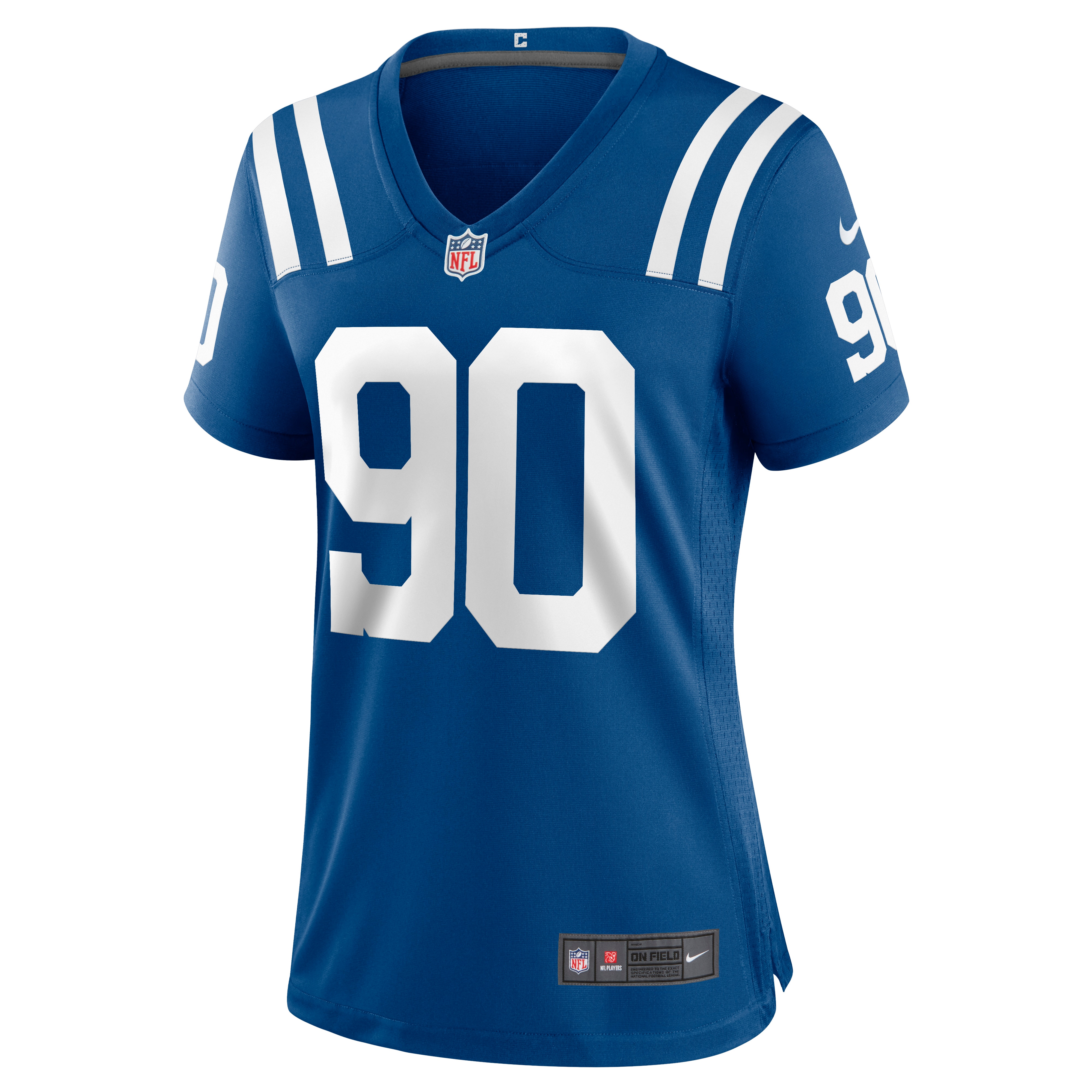 Alternative view of Women's Indianapolis Colts Grover Stewart Royal Game Jersey JS9101 nicesnker