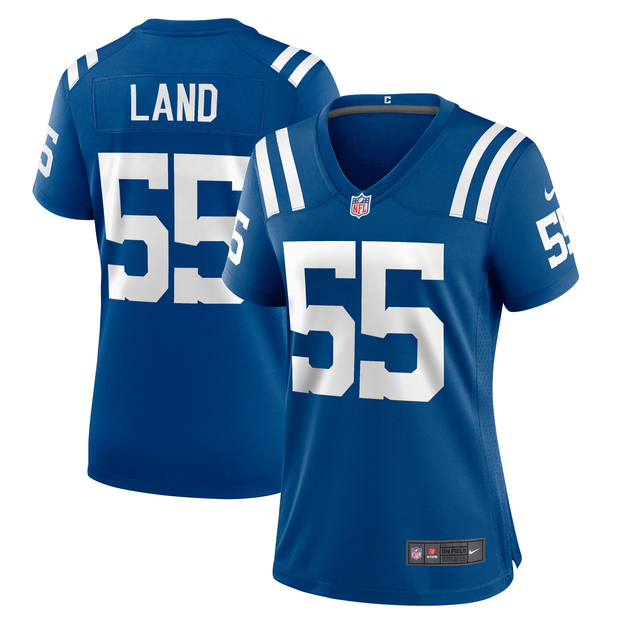 Women's Indianapolis Colts Isaiah Land Royal Team Game Jersey JS2469 nicesnker