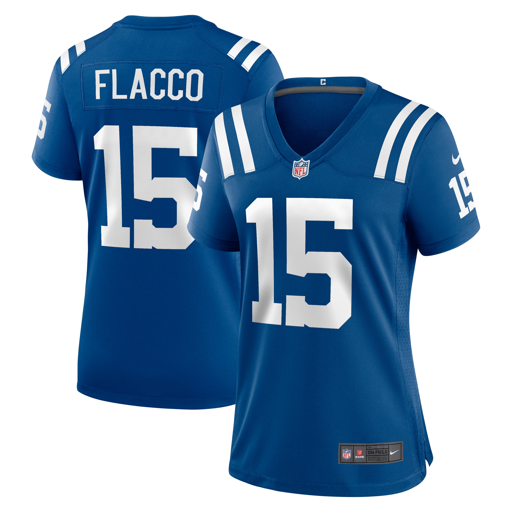 Women's Indianapolis Colts Joe Flacco Royal Game Jersey JS7303 nicesnker