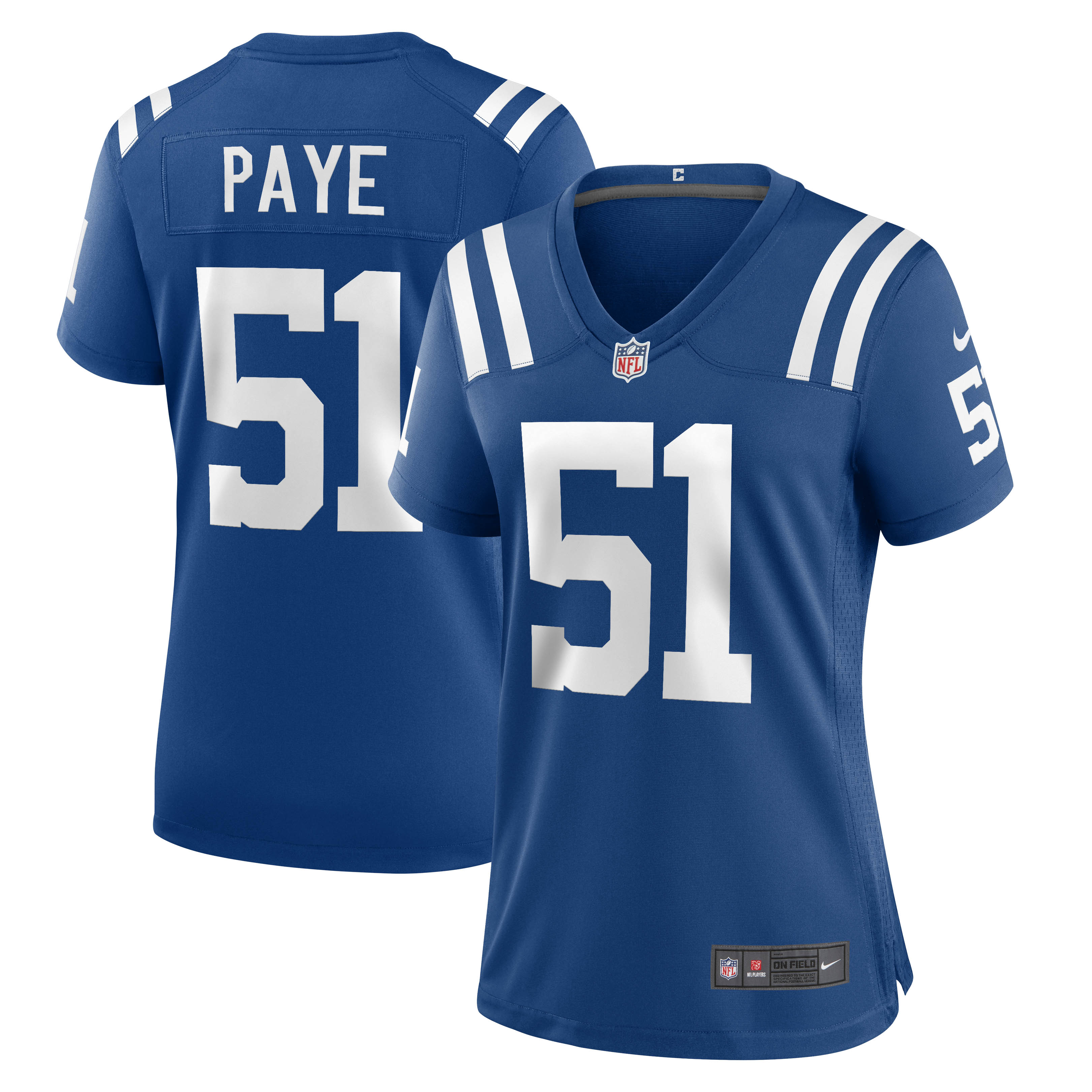 Women's Indianapolis Colts Kwity Paye Royal Game Jersey JS5452 nicesnker
