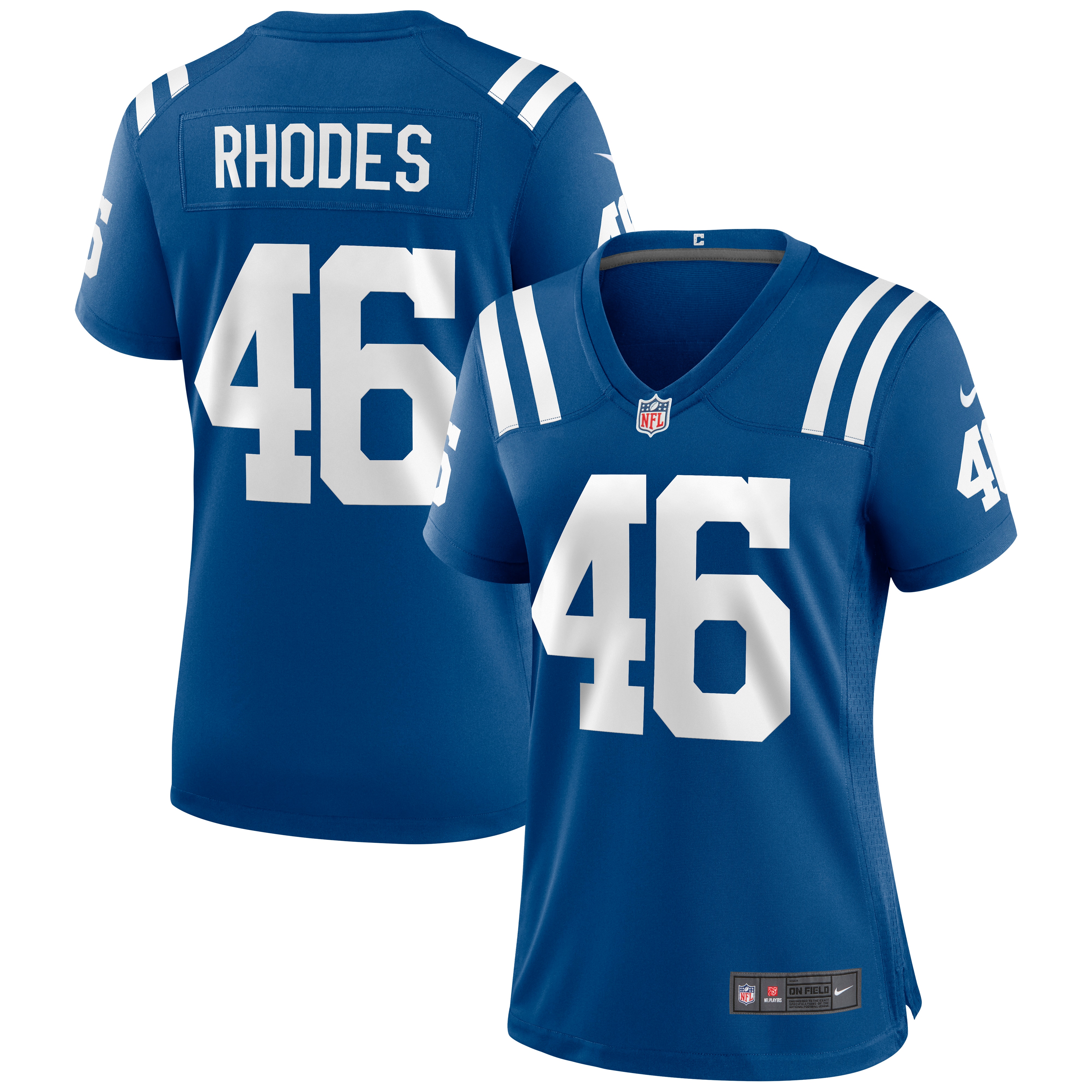 Women's Indianapolis Colts Luke Rhodes Royal Game Jersey JS3953 nicesnker