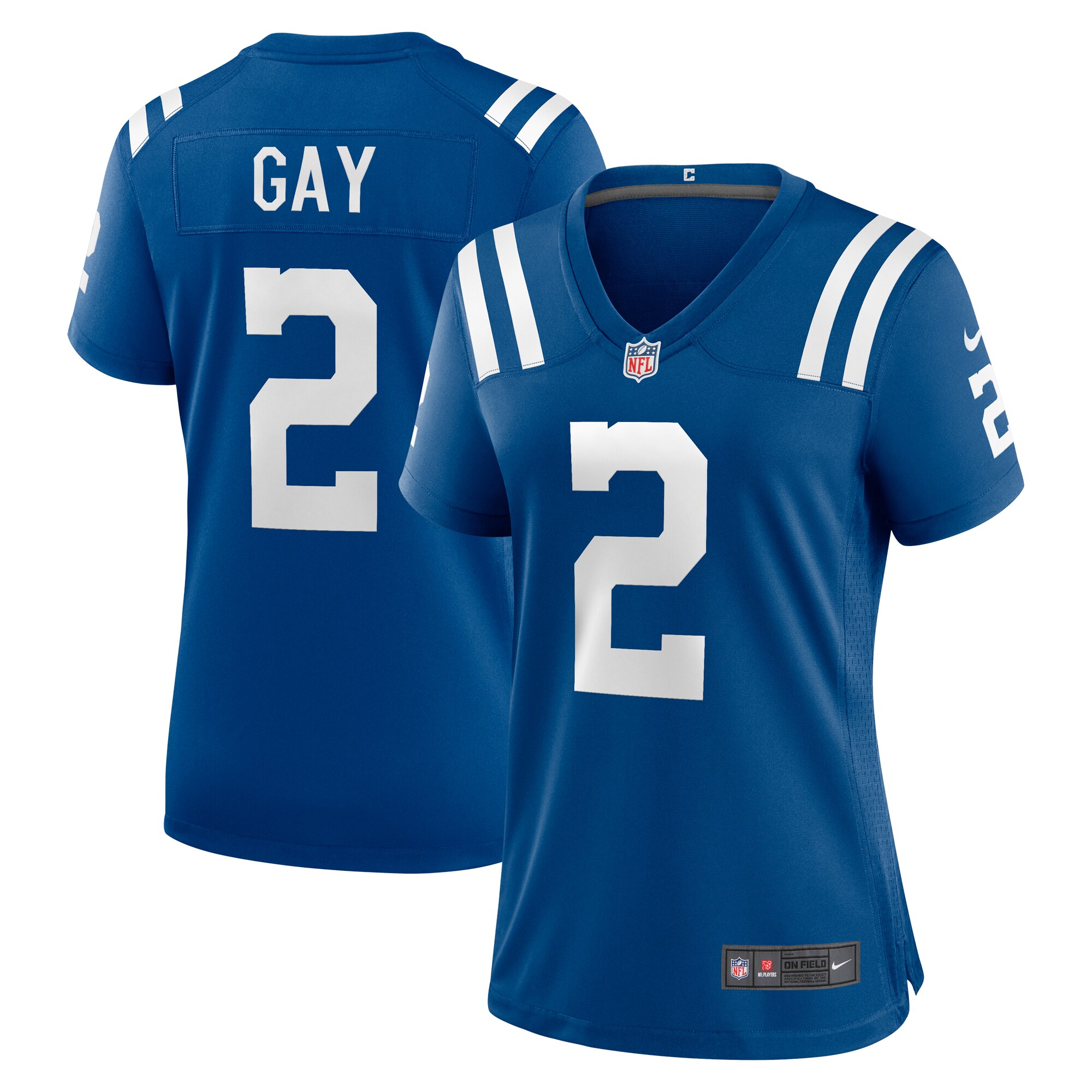 Women's Indianapolis Colts Matt Gay Royal Game Player Jersey JS8002 nicesnker