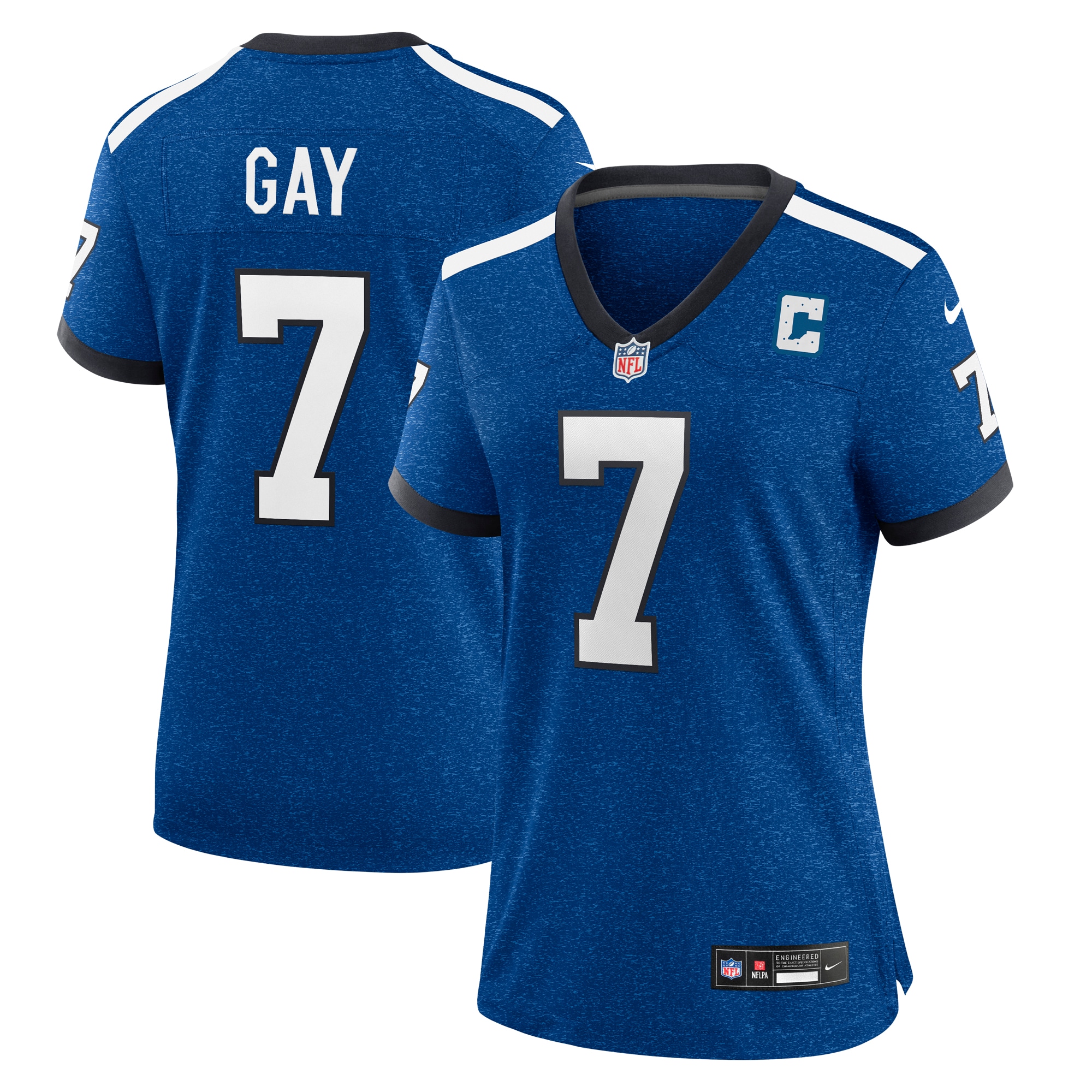 Women's Indianapolis Colts Matt Gay Royal Indiana Nights Alternate Game Jersey JS8574 nicesnker