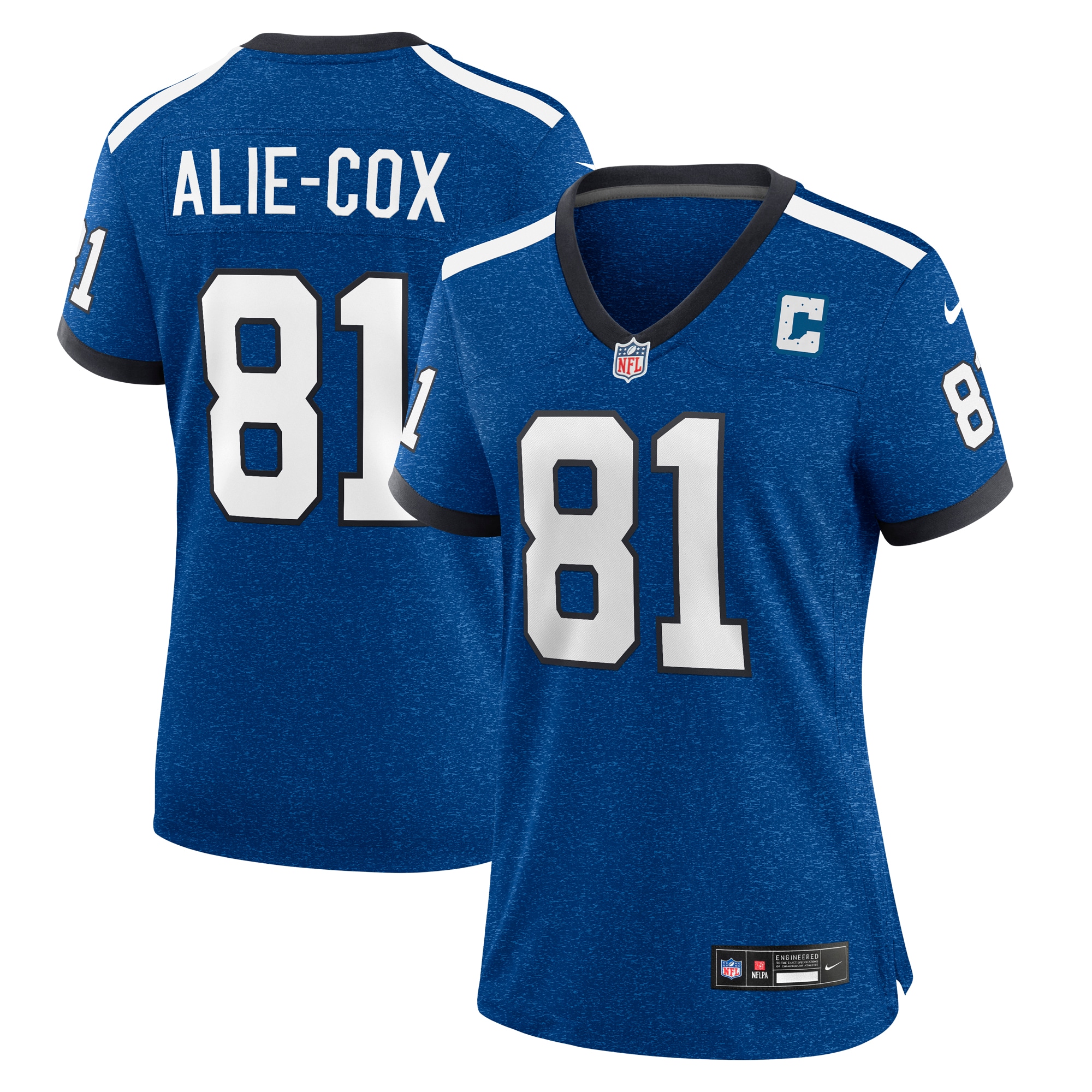 Women's Indianapolis Colts Mo Alie Cox Royal Indiana Nights Alternate Game Jersey JS9755 nicesnker