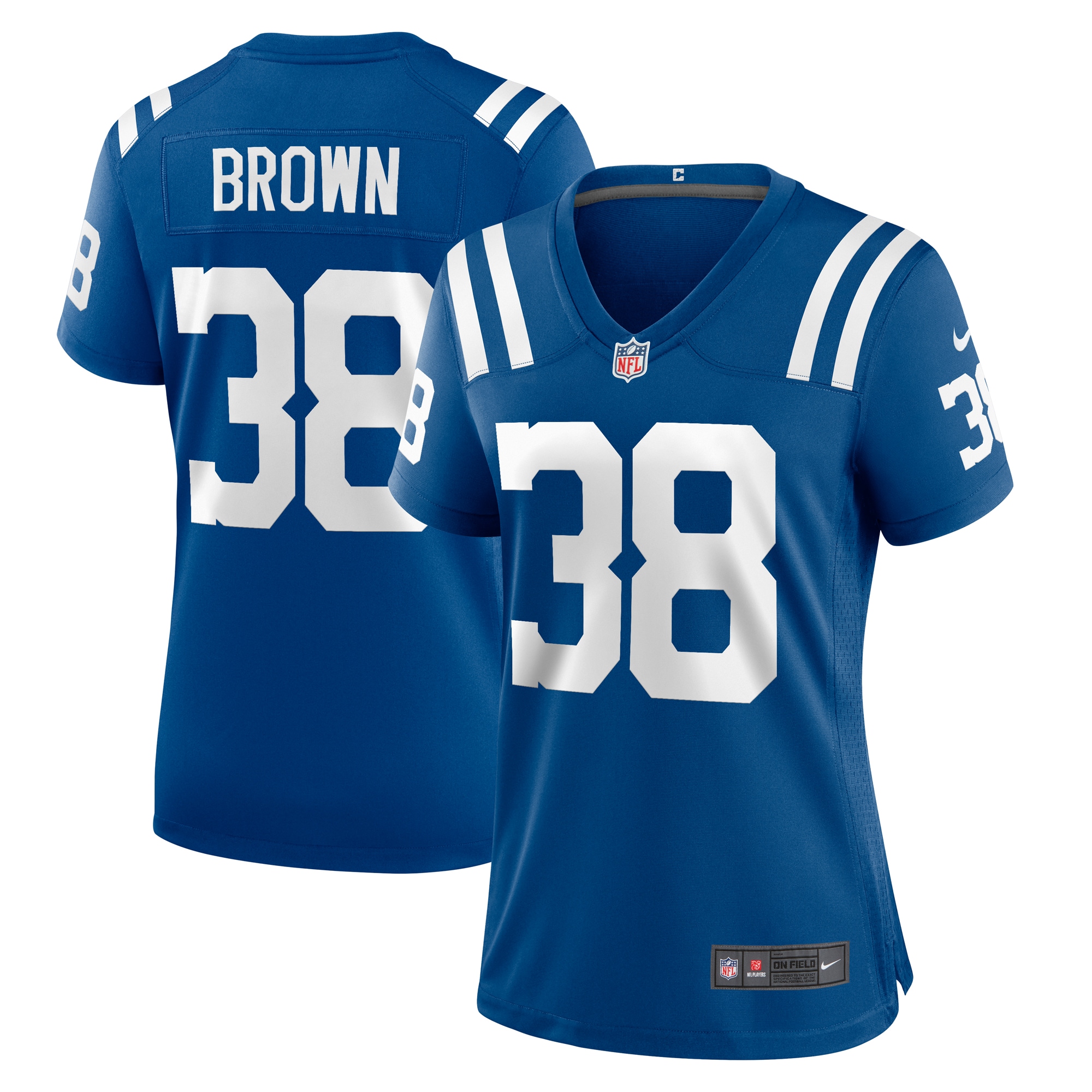 Women's Indianapolis Colts Pharaoh Brown Royal Game Player Jersey JS3408 nicesnker