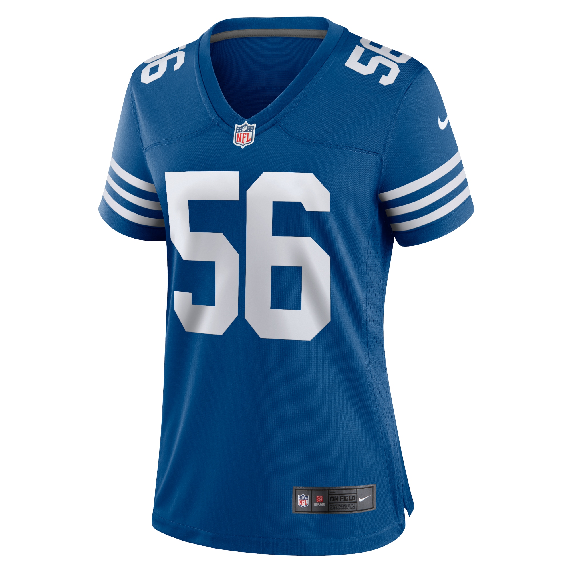 Alternative view of Women's Indianapolis Colts Quenton Nelson Royal Alternate Game Jersey JS3442 nicesnker