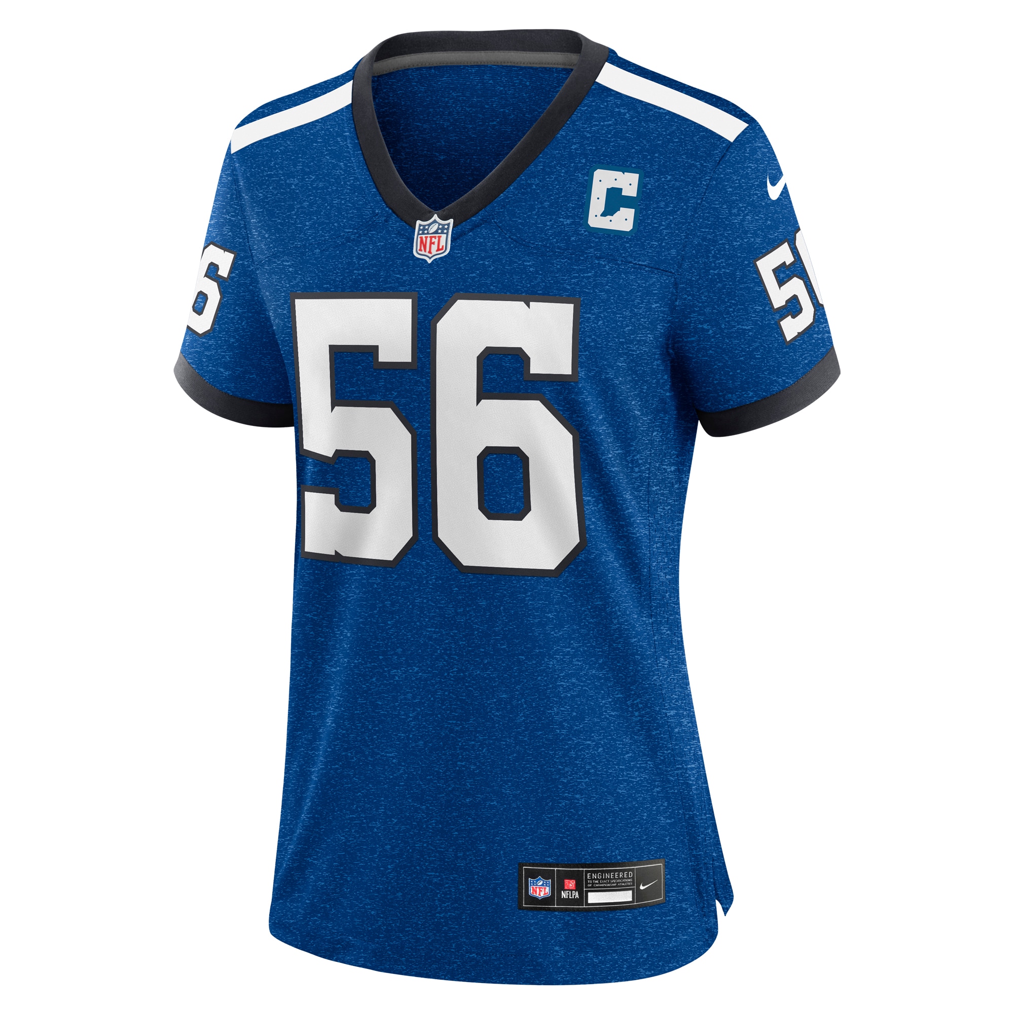 Alternative view of Women's Indianapolis Colts Quenton Nelson Royal Indiana Nights Alternate Game Jersey JS9264 nicesnker