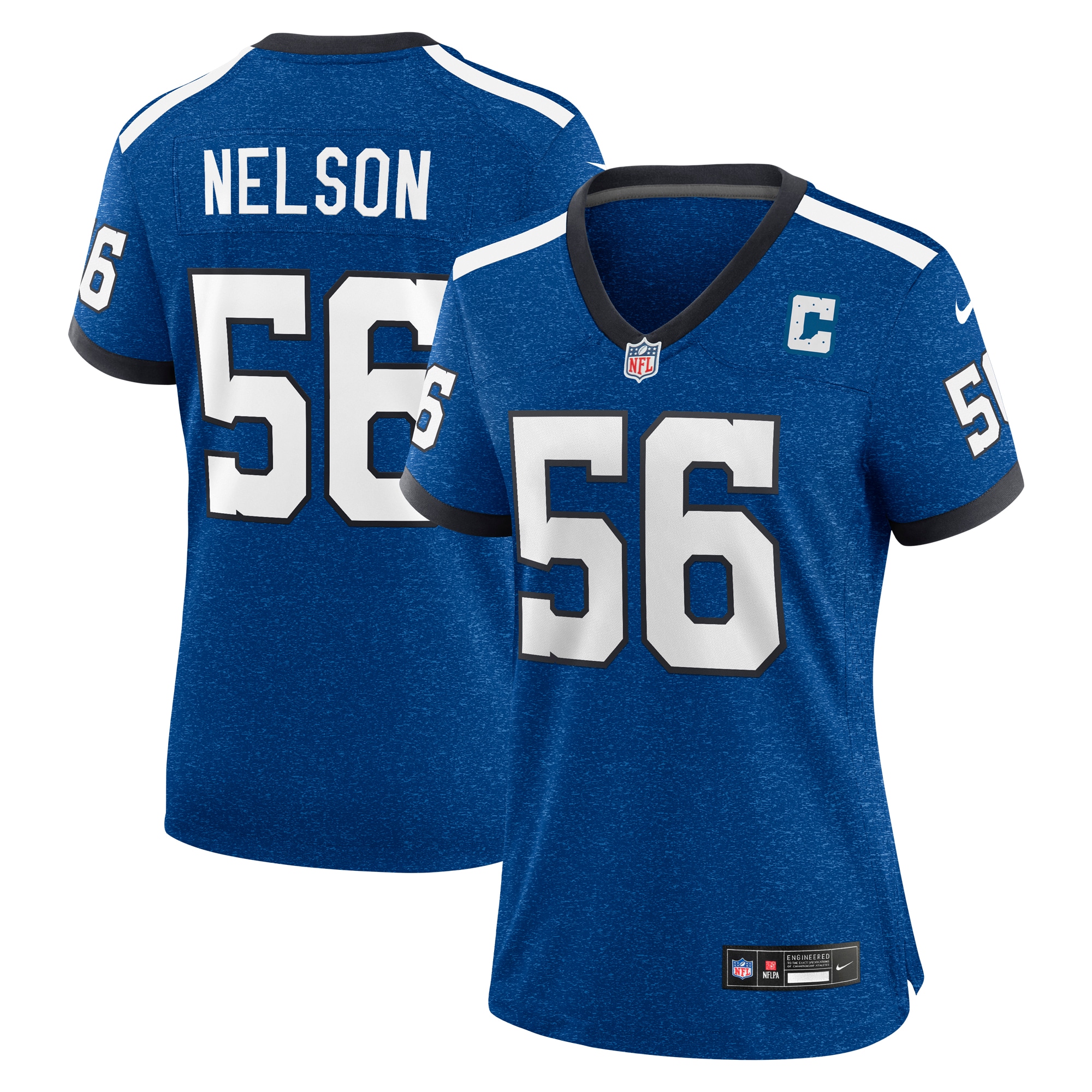 Women's Indianapolis Colts Quenton Nelson Royal Indiana Nights Alternate Game Jersey JS9264 nicesnker