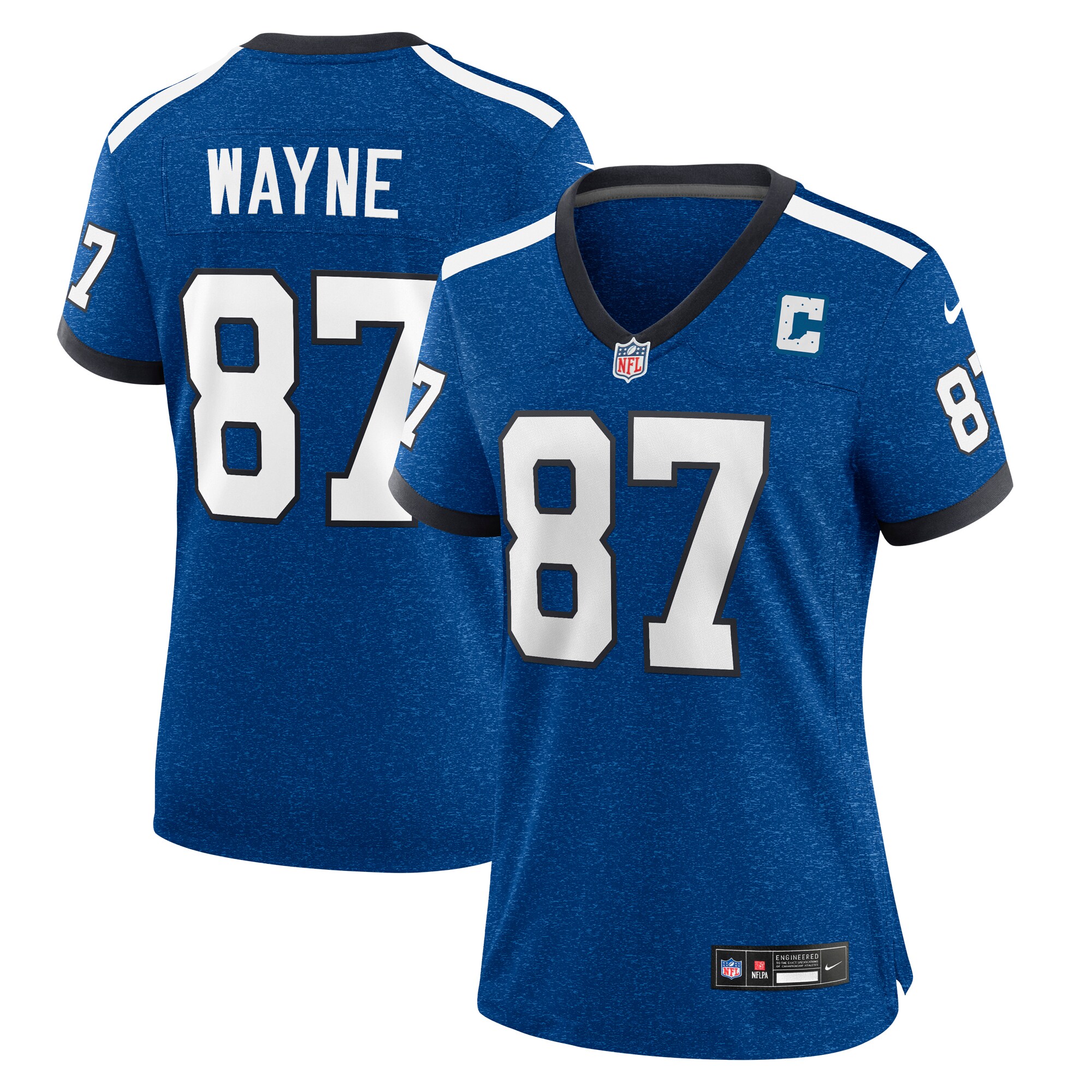 Women's Indianapolis Colts Reggie Wayne Royal Indiana Nights Alternate Game Jersey JS9675 nicesnker