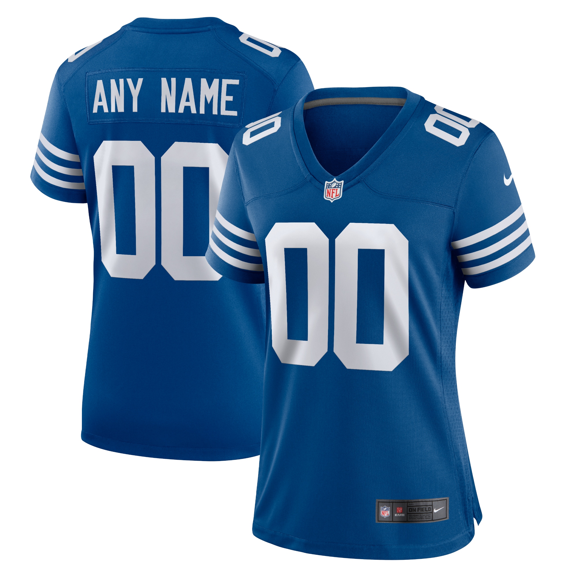 Women's Indianapolis Colts Royal Alternate Custom Jersey JS3588 nicesnker