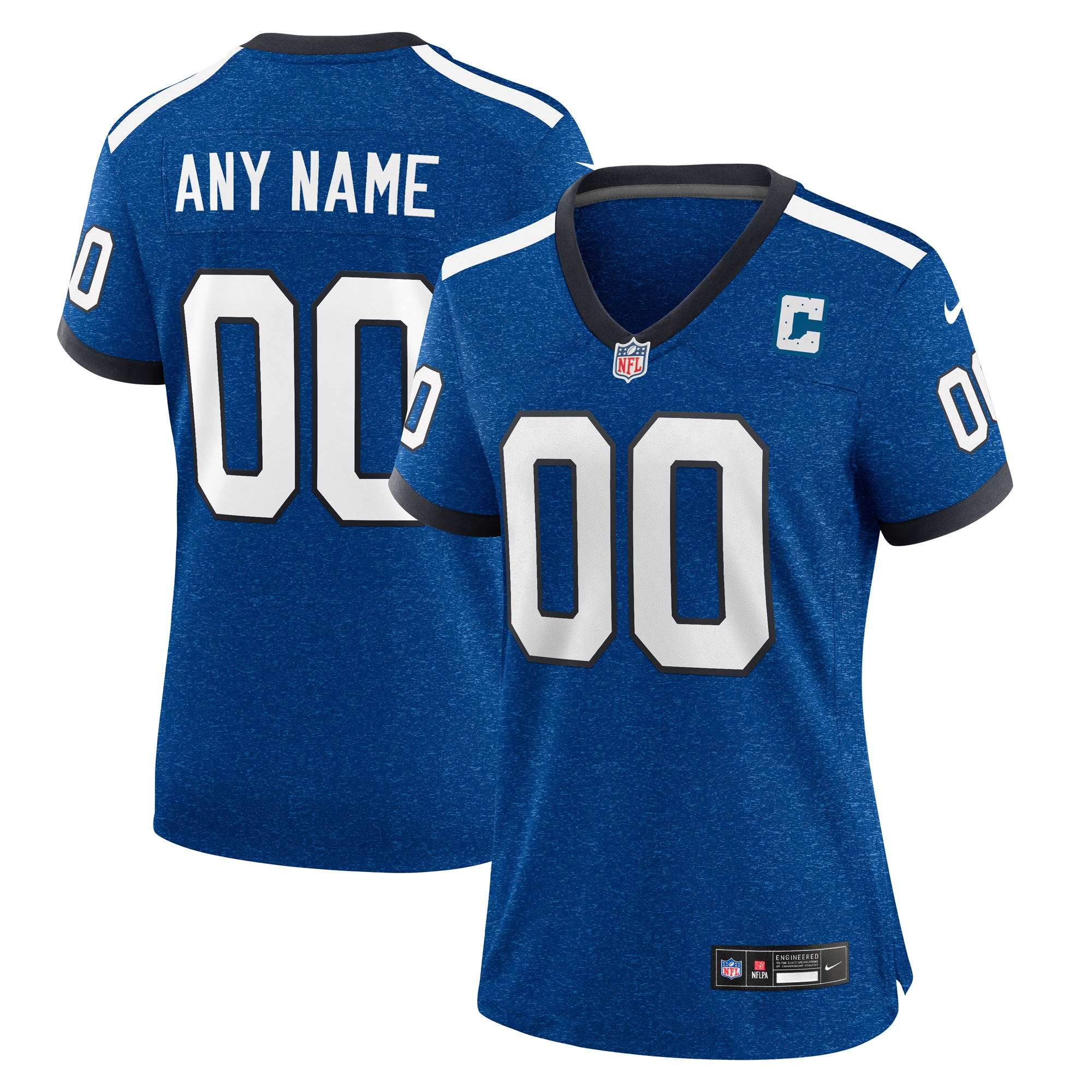 Women's Indianapolis Colts Royal Indiana Nights Alternate Custom Game Jersey JS8406 nicesnker