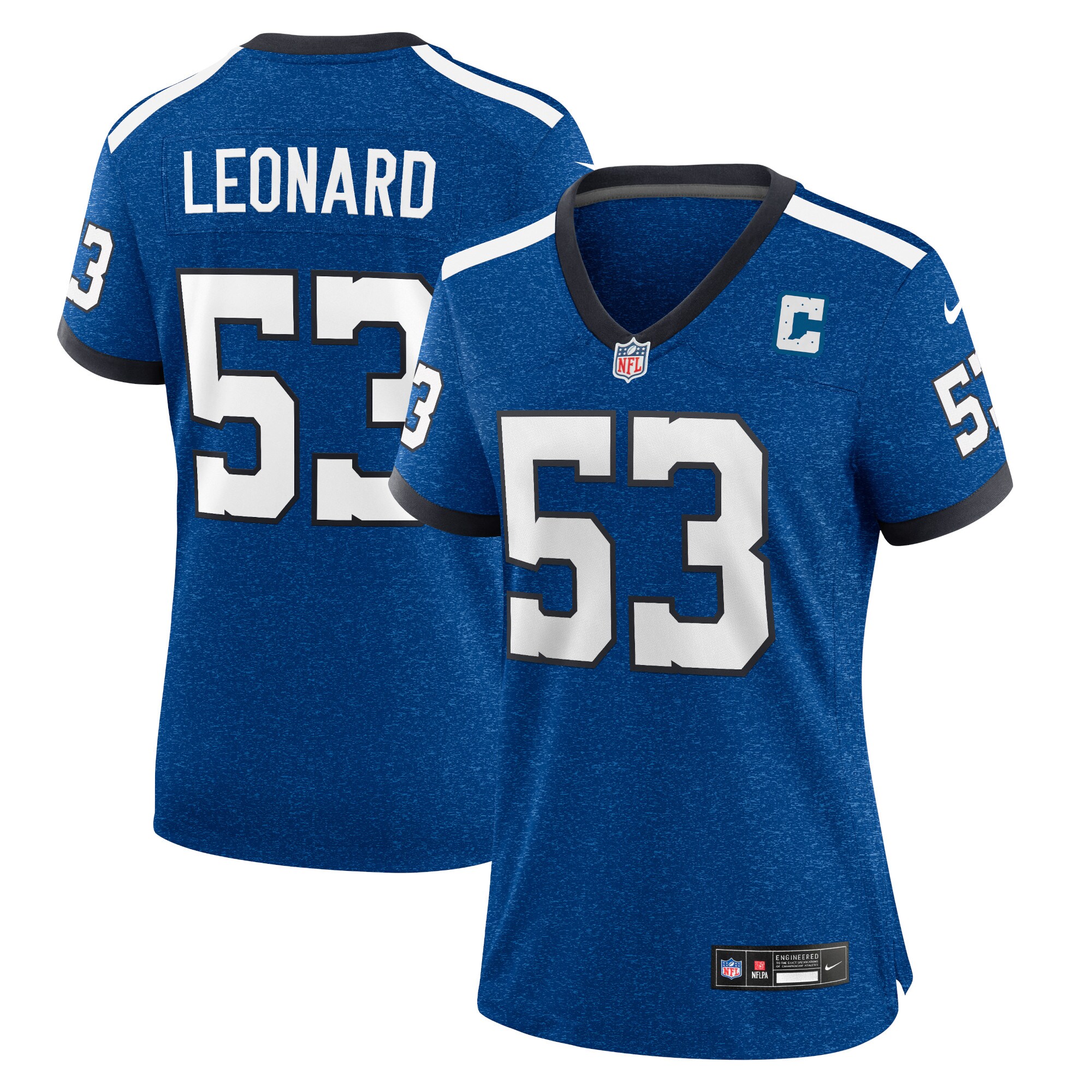 Women's Indianapolis Colts Shaquille Leonard Blue Player Jersey JS9079 nicesnker