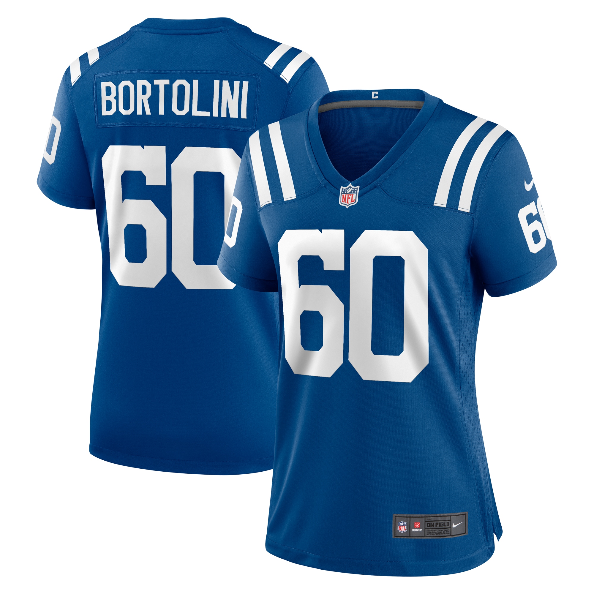 Women's Indianapolis Colts Tanor Bortolini Royal Game Jersey JS5563 nicesnker