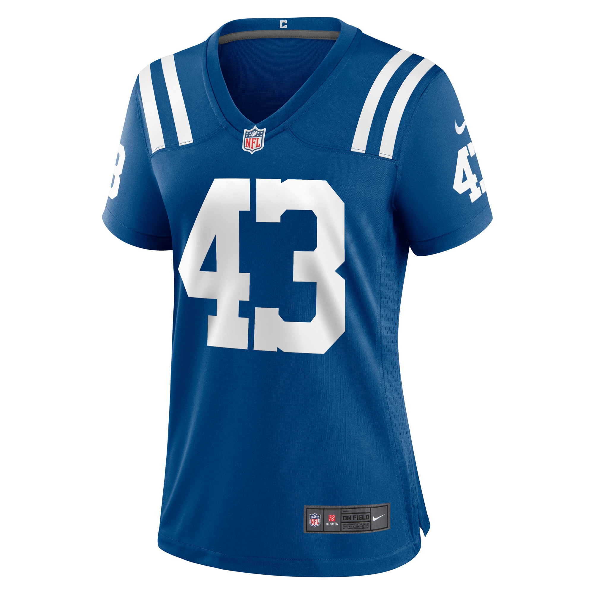 Alternative view of Women's Indianapolis Colts Trevor Denbow Royal Game Player Jersey JS7308 nicesnker