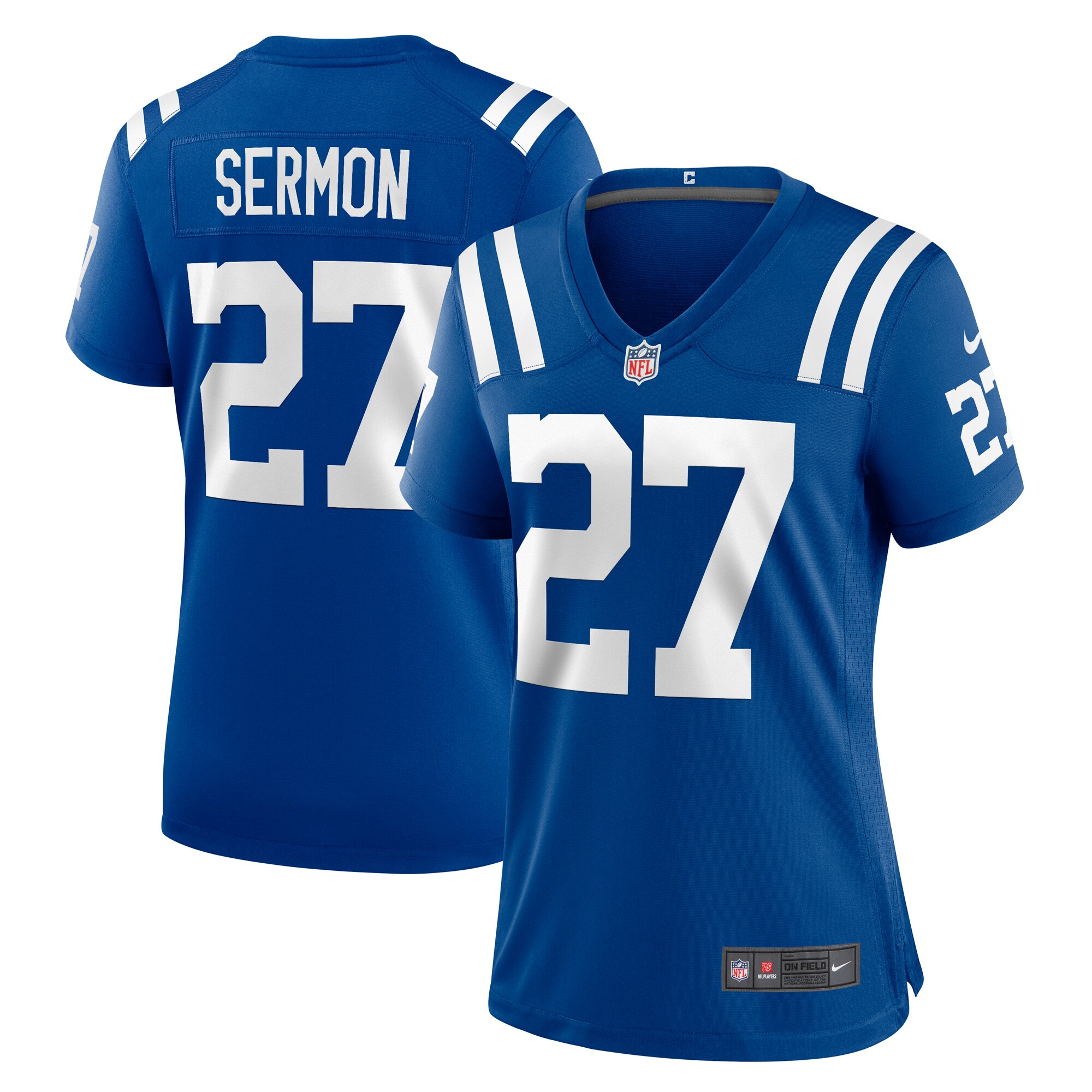 Women's Indianapolis Colts Trey Sermon Royal Team Game Jersey JS2012 nicesnker