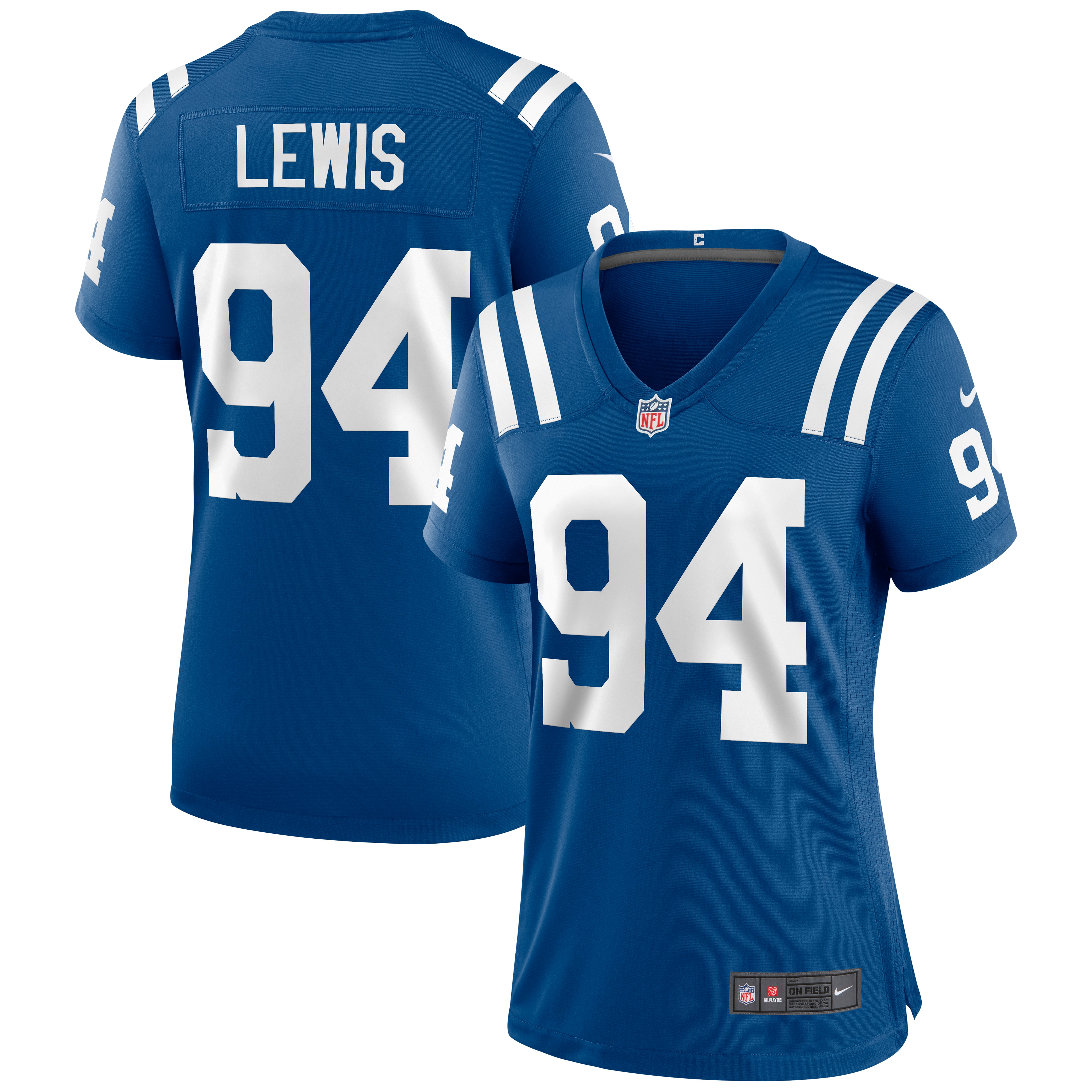 Women's Indianapolis Colts Tyquan Lewis Royal Game Jersey JS8397 nicesnker