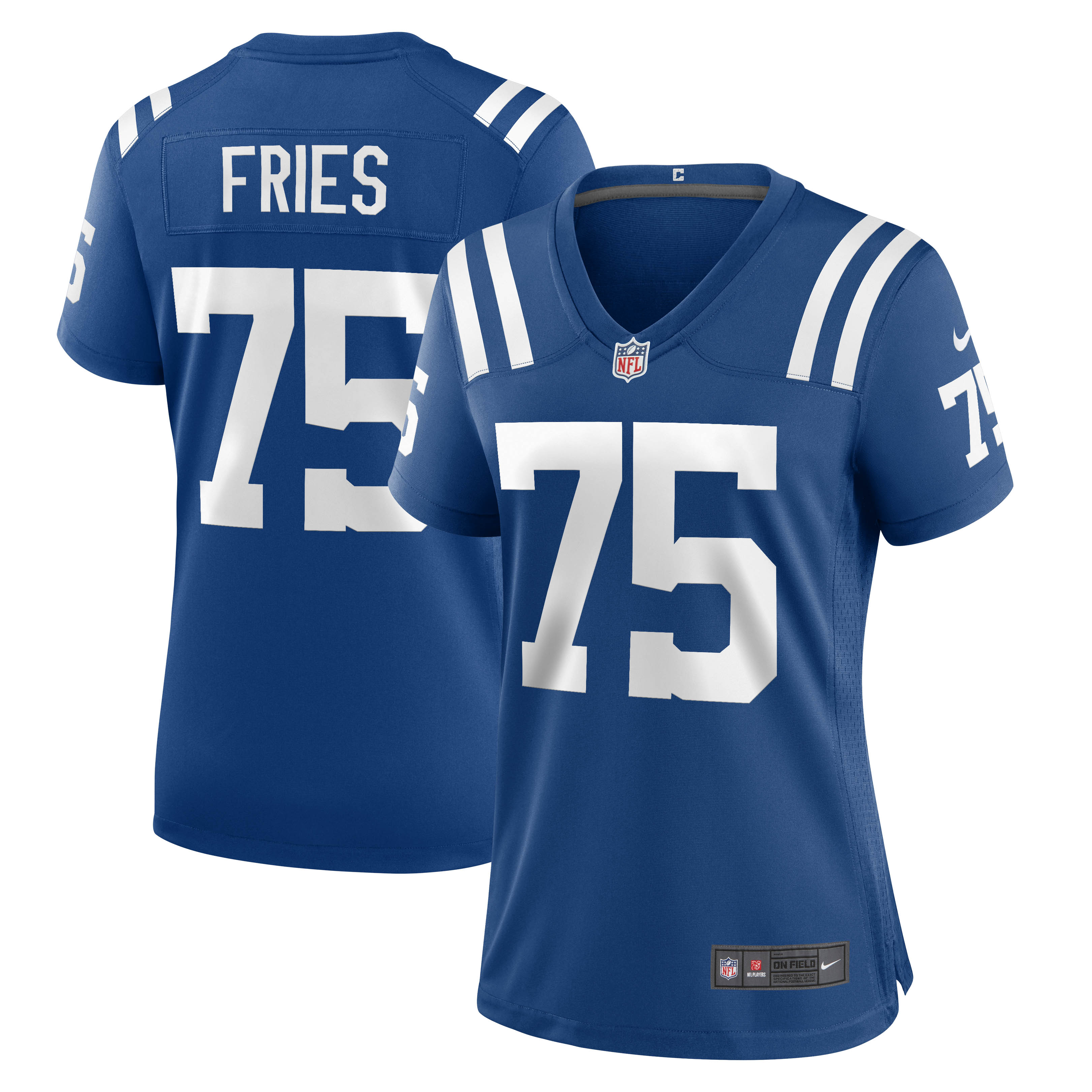 Women's Indianapolis Colts Will Fries Royal Game Jersey JS8397 nicesnker