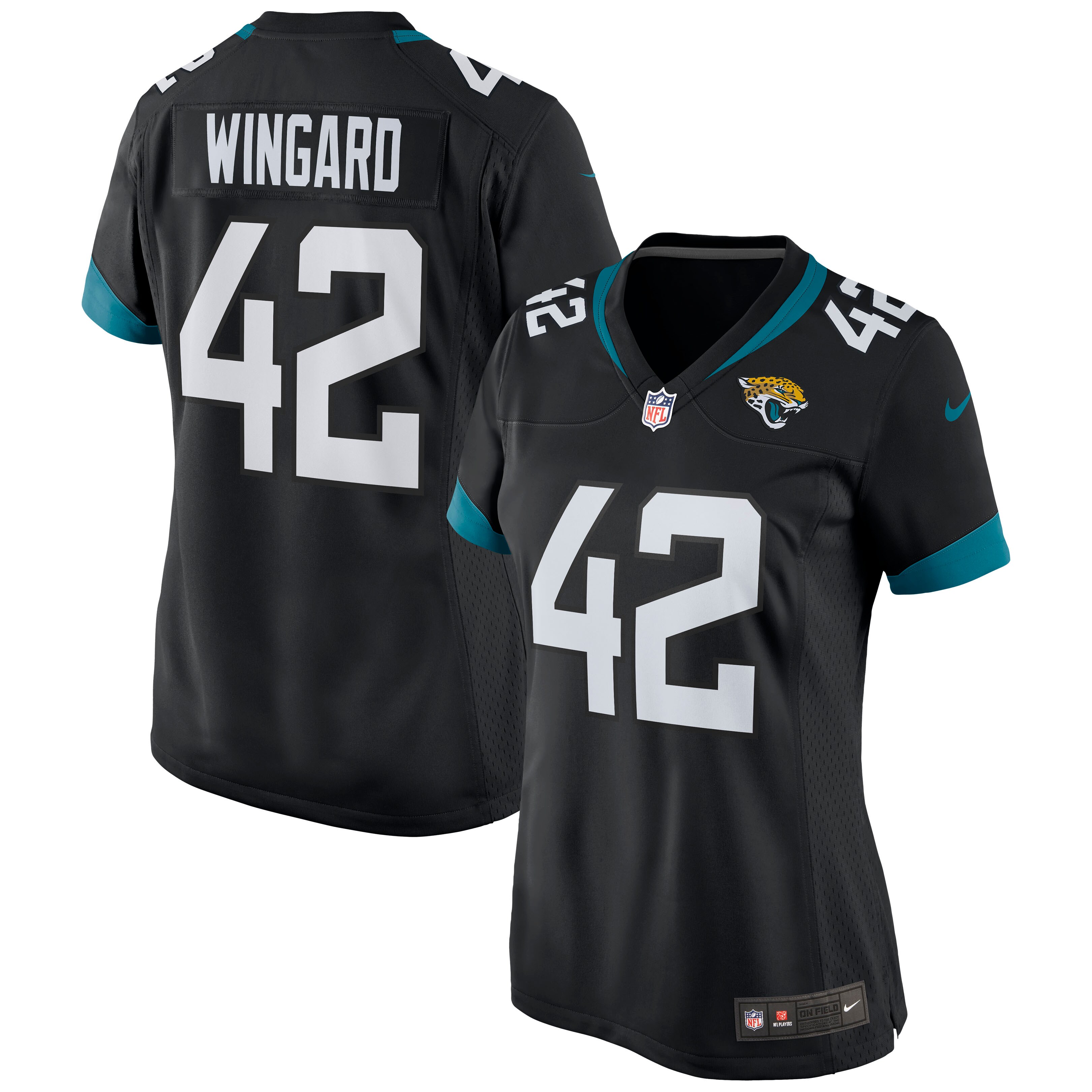 Women's Jacksonville Jaguars Andrew Wingard Black Game Jersey JS6293 nicesnker