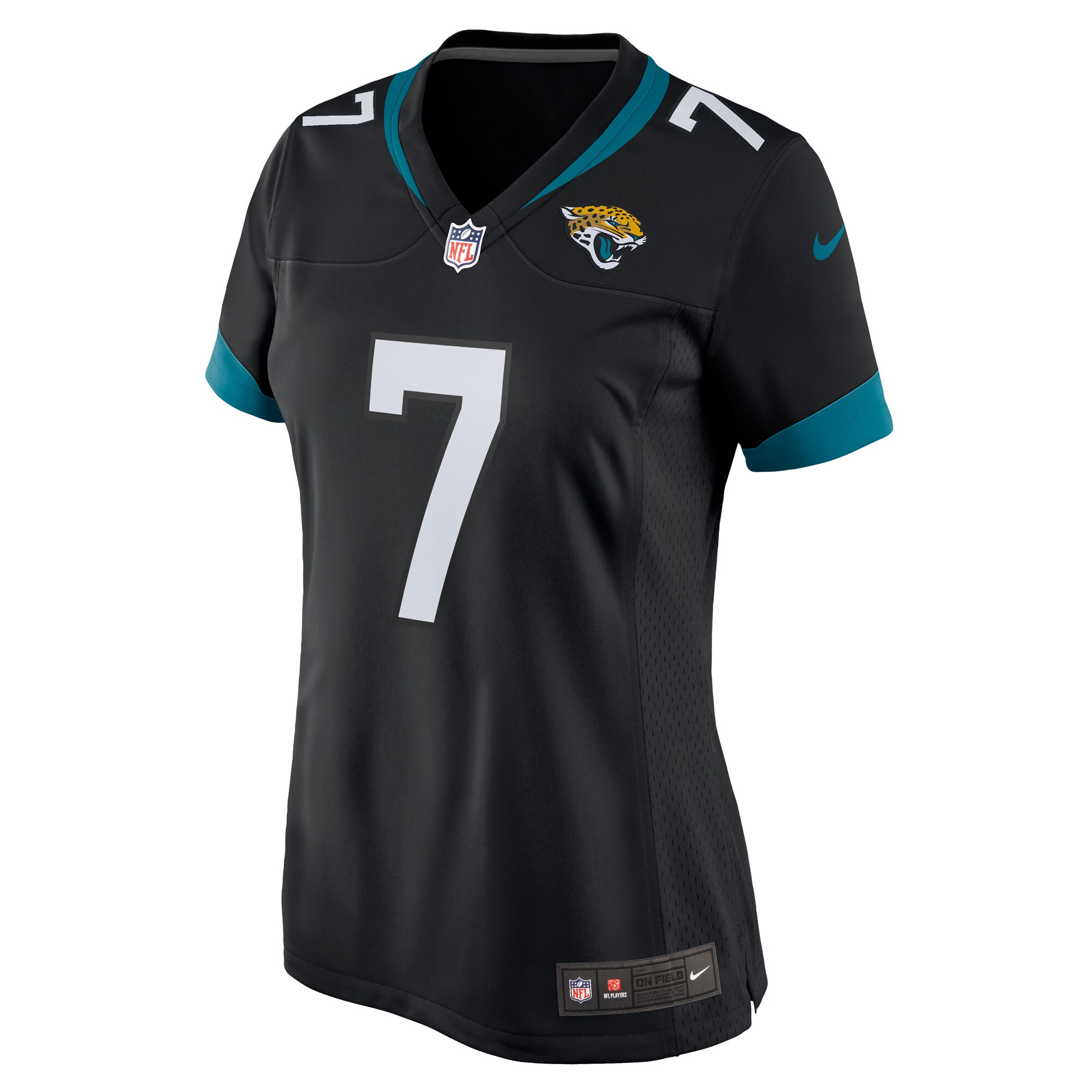 Alternative view of Women's Jacksonville Jaguars Byron Leftwich Black Alternate Retired Player Game Jersey JS5084 nicesnker