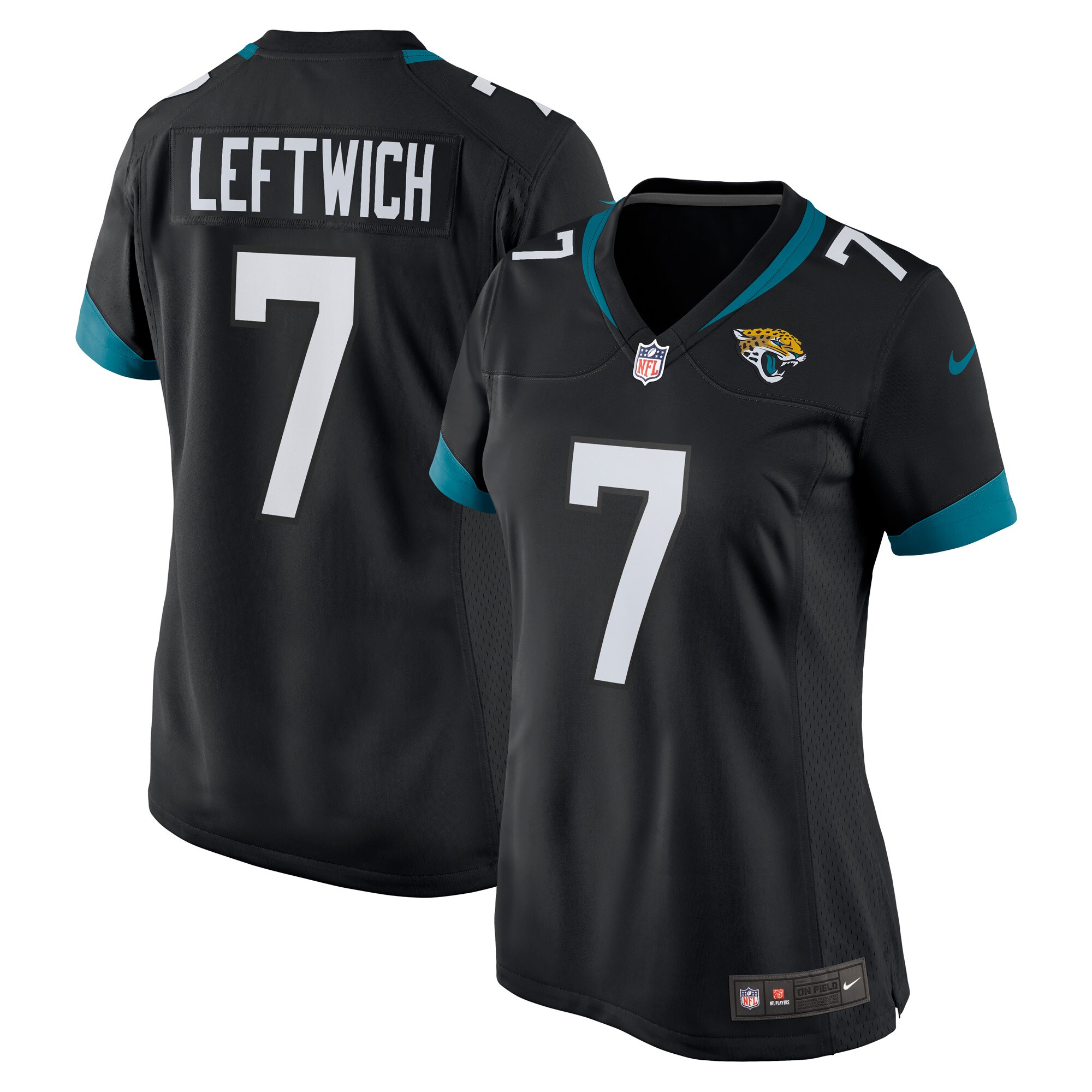 Women's Jacksonville Jaguars Byron Leftwich Black Alternate Retired Player Game Jersey JS5084 nicesnker
