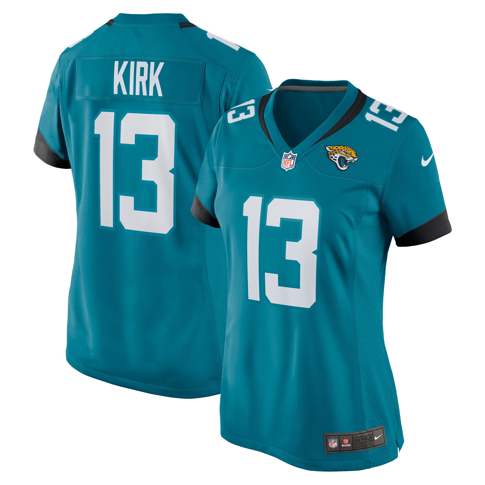 Women's Jacksonville Jaguars Christian Kirk Teal Game Jersey JS3336 nicesnker