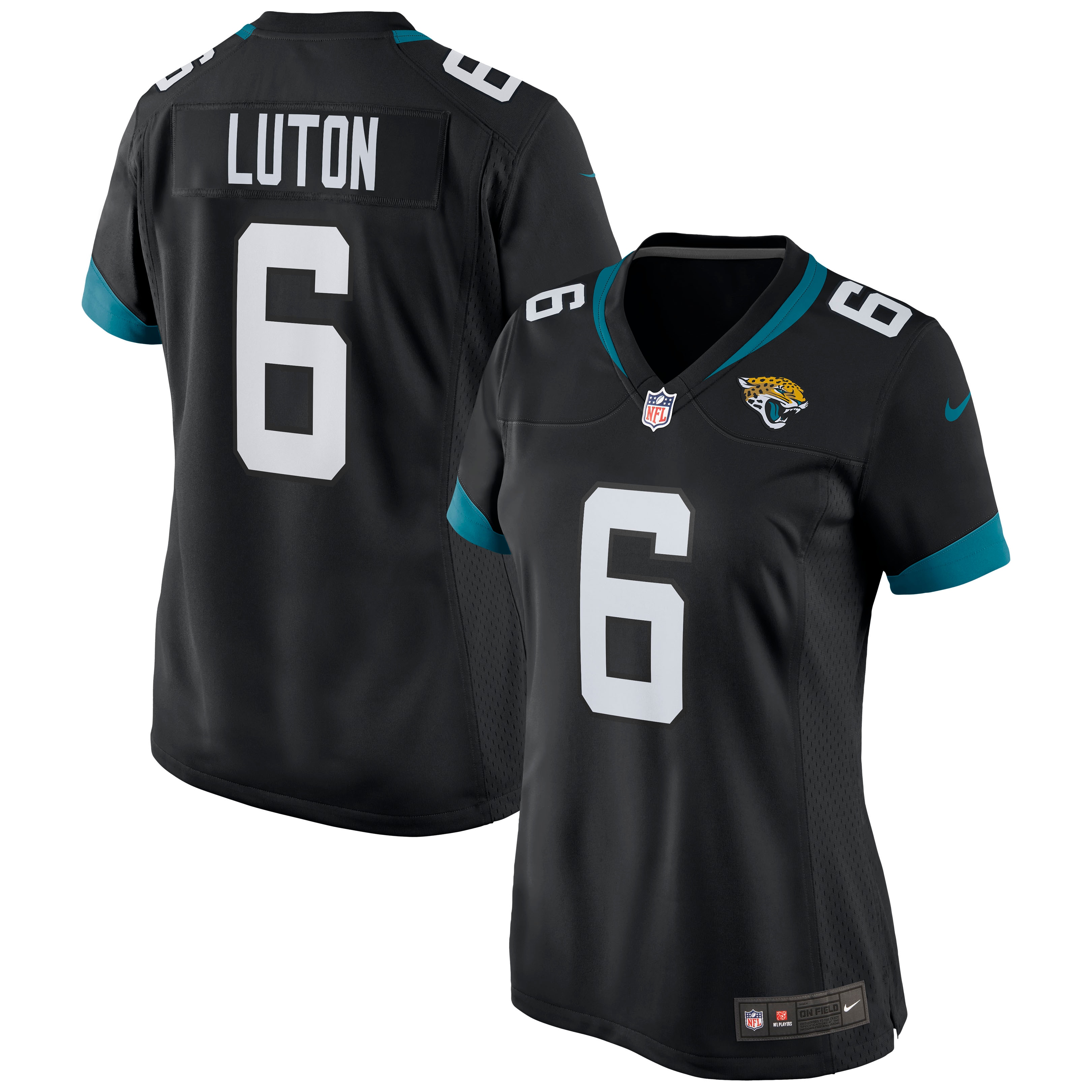 Women's Jacksonville Jaguars Jake Luton Black Game Jersey JS6298 nicesnker