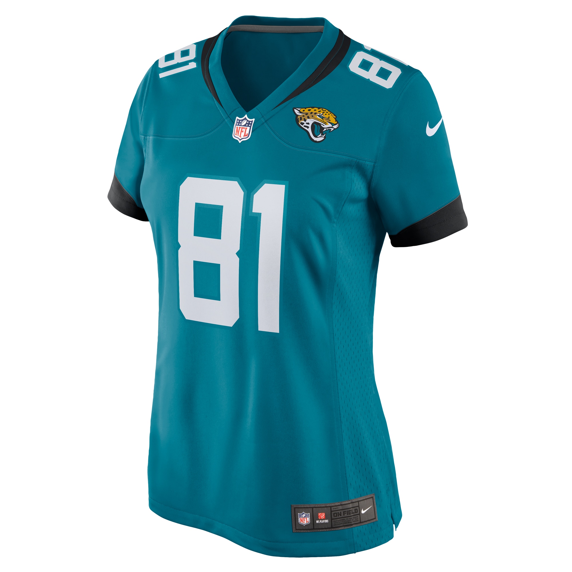 Alternative view of Women's Jacksonville Jaguars Josiah Deguara Teal Team Game Jersey JS6474 nicesnker