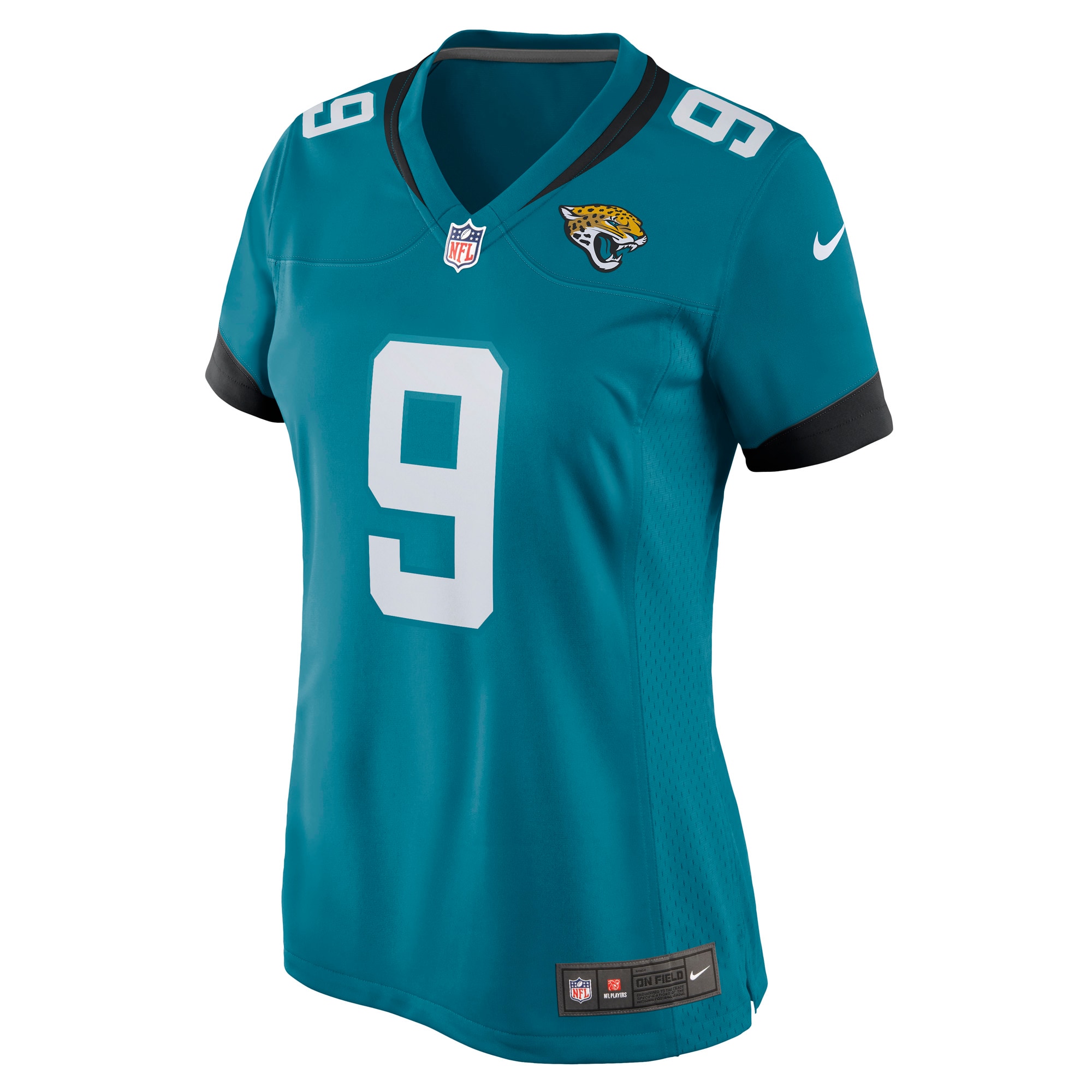 Alternative view of Women's Jacksonville Jaguars Logan Cooke Teal Game Jersey JS7447 nicesnker