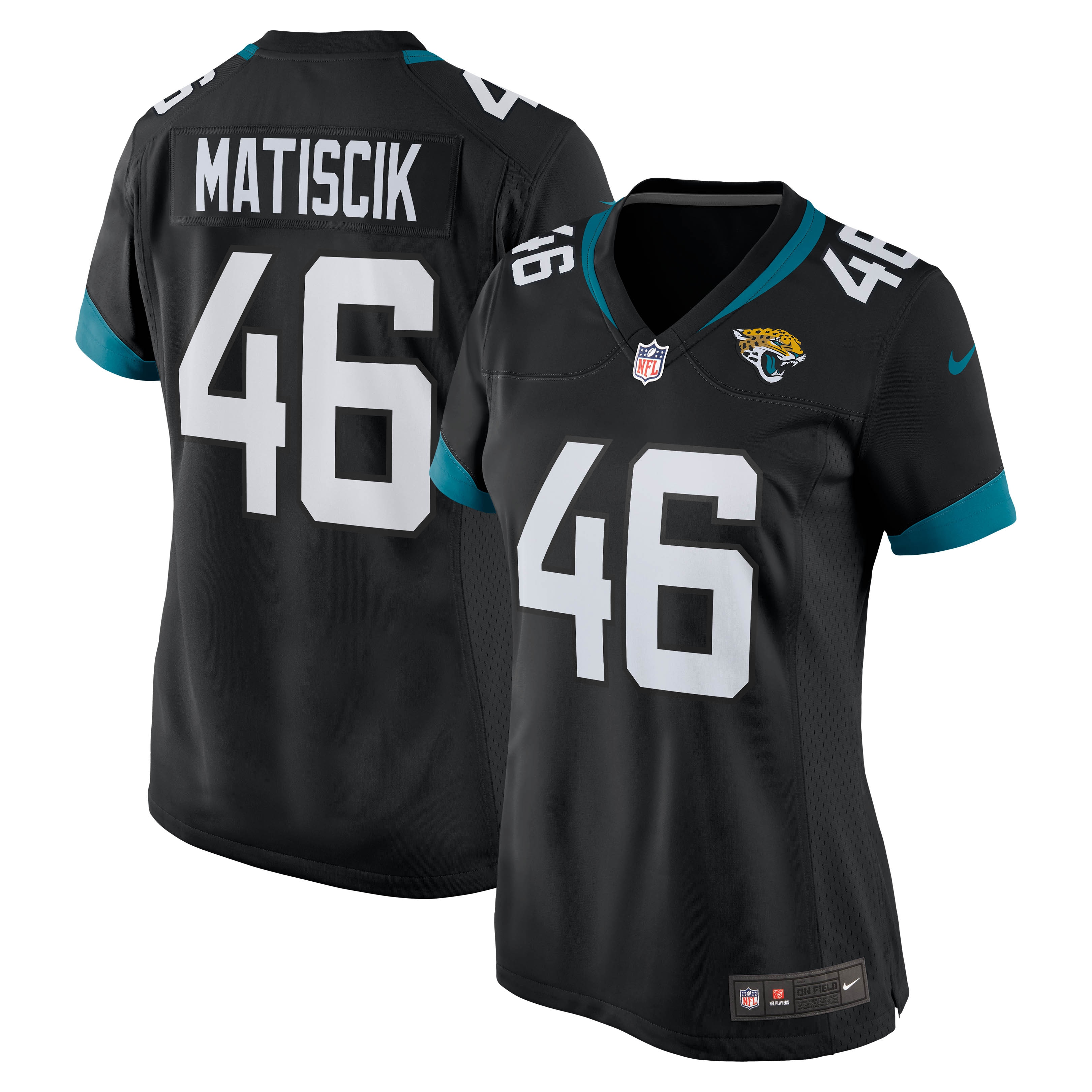 Women's Jacksonville Jaguars Ross Matiscik Black Game Jersey JS5061 nicesnker