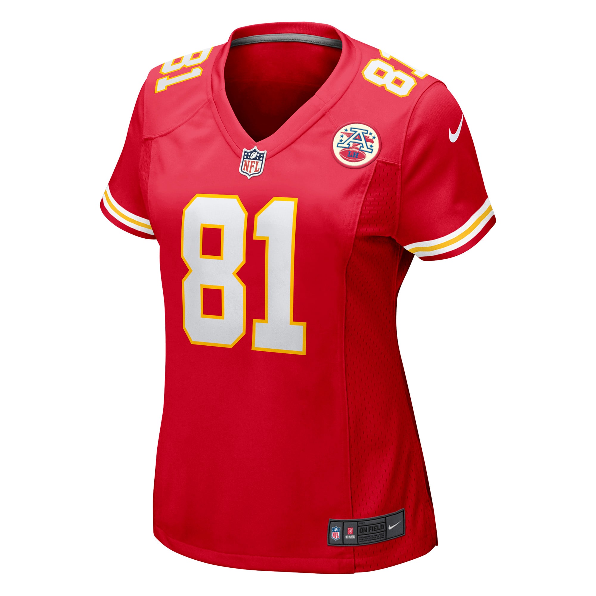 Alternative view of Women's Kansas City Chiefs Blake Bell Red Game Player Jersey JS3890 nicesnker