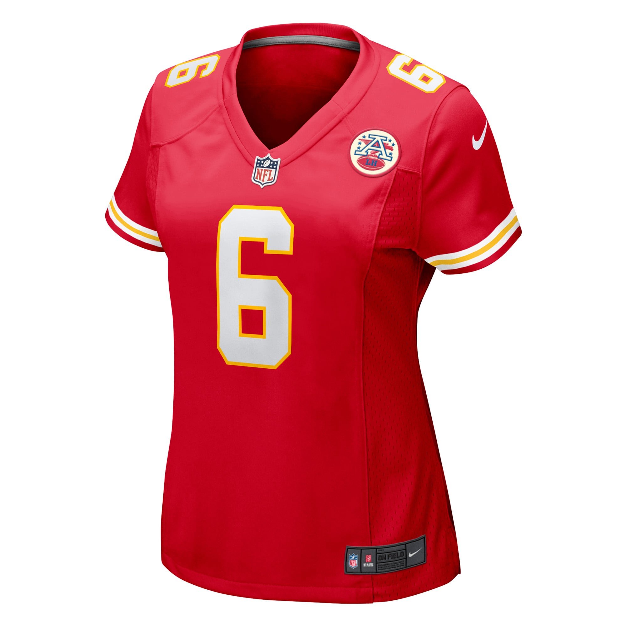 Alternative view of Women's Kansas City Chiefs Bryan Cook Red Game Player Jersey JS8087 nicesnker