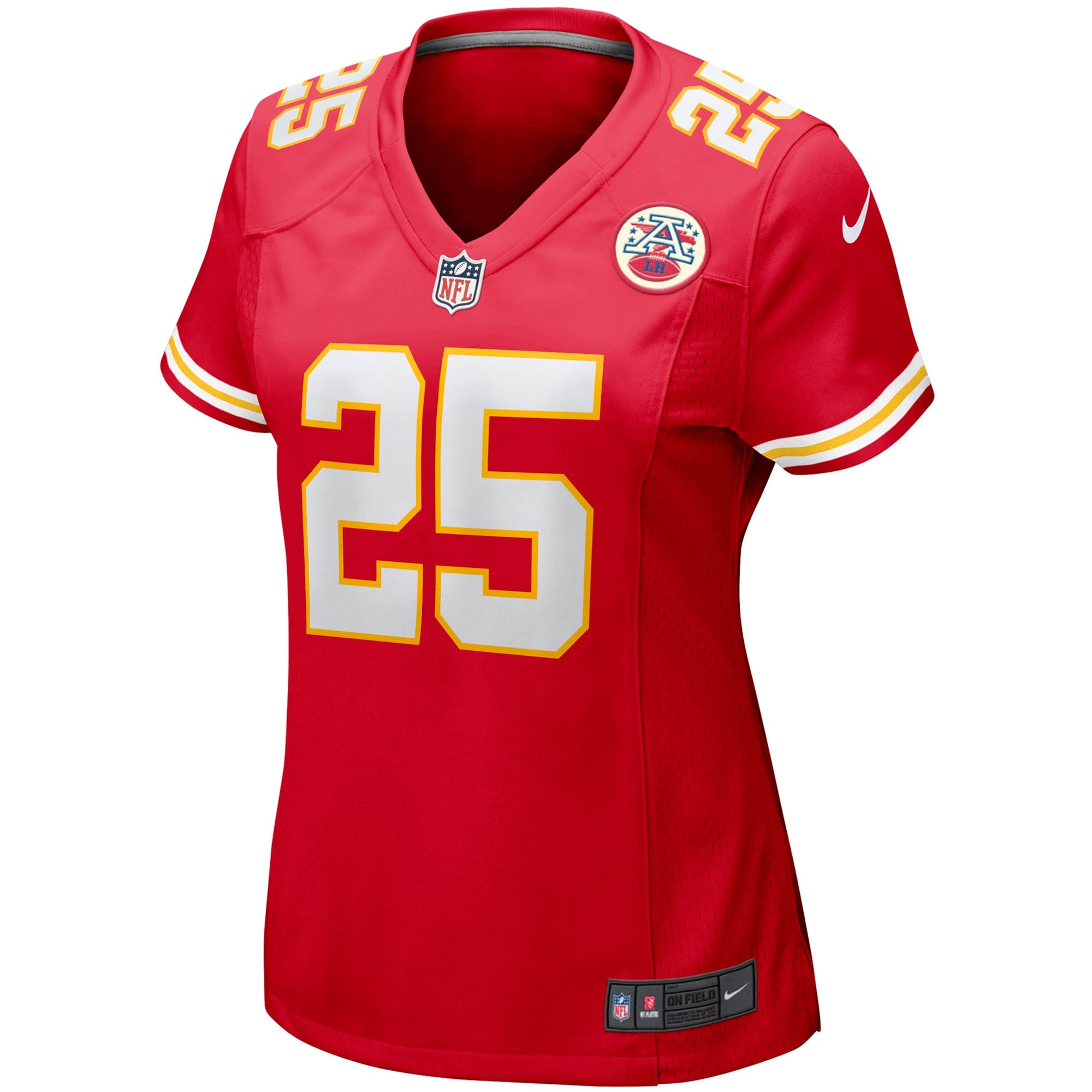 Alternative view of Women's Kansas City Chiefs Clyde Edwards-Helaire Red Player Jersey JS5565 nicesnker
