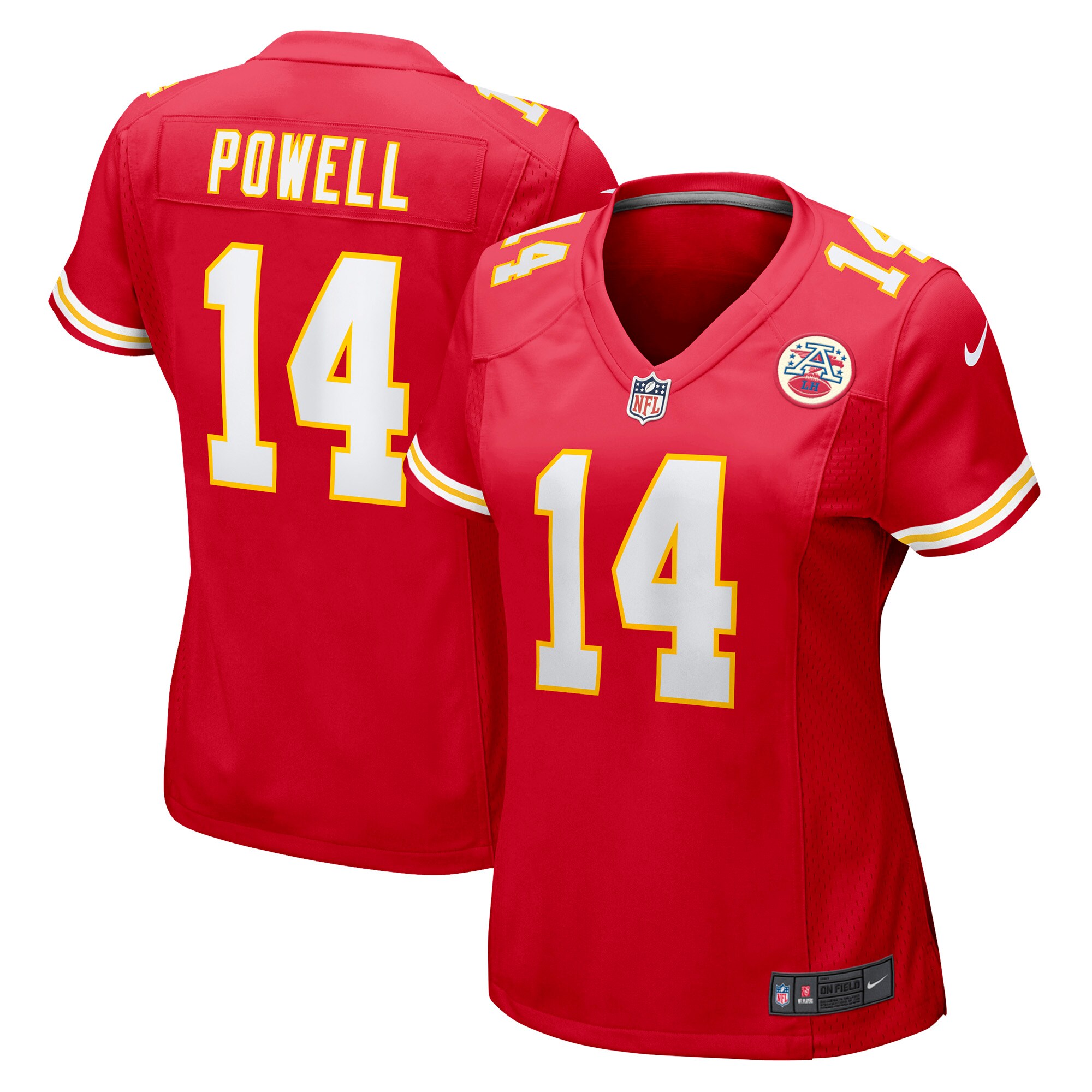 Women's Kansas City Chiefs Cornell Powell Red Game Player Jersey JS5677 nicesnker