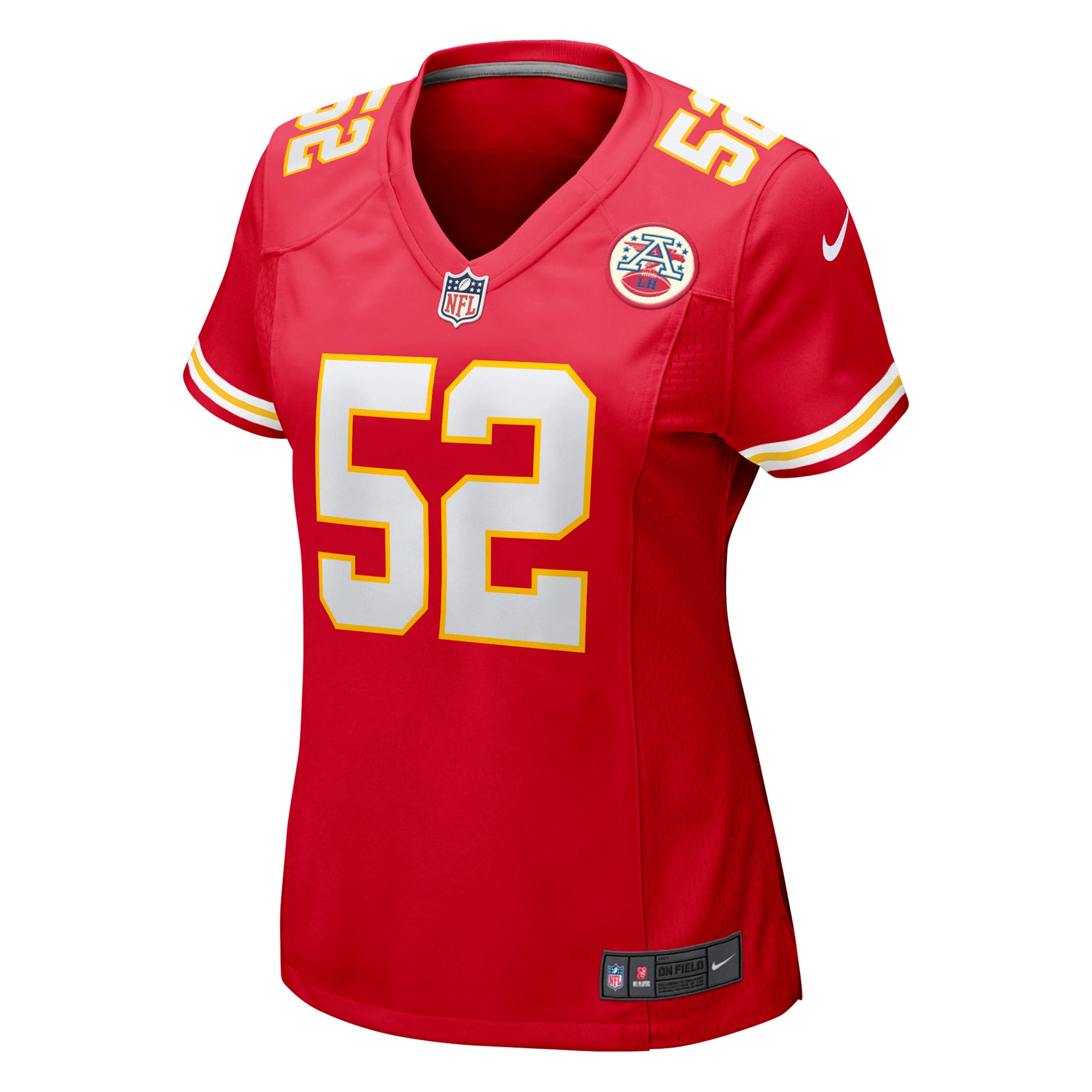 Alternative view of Women's Kansas City Chiefs Creed Humphrey Red Game Jersey JS1651 nicesnker