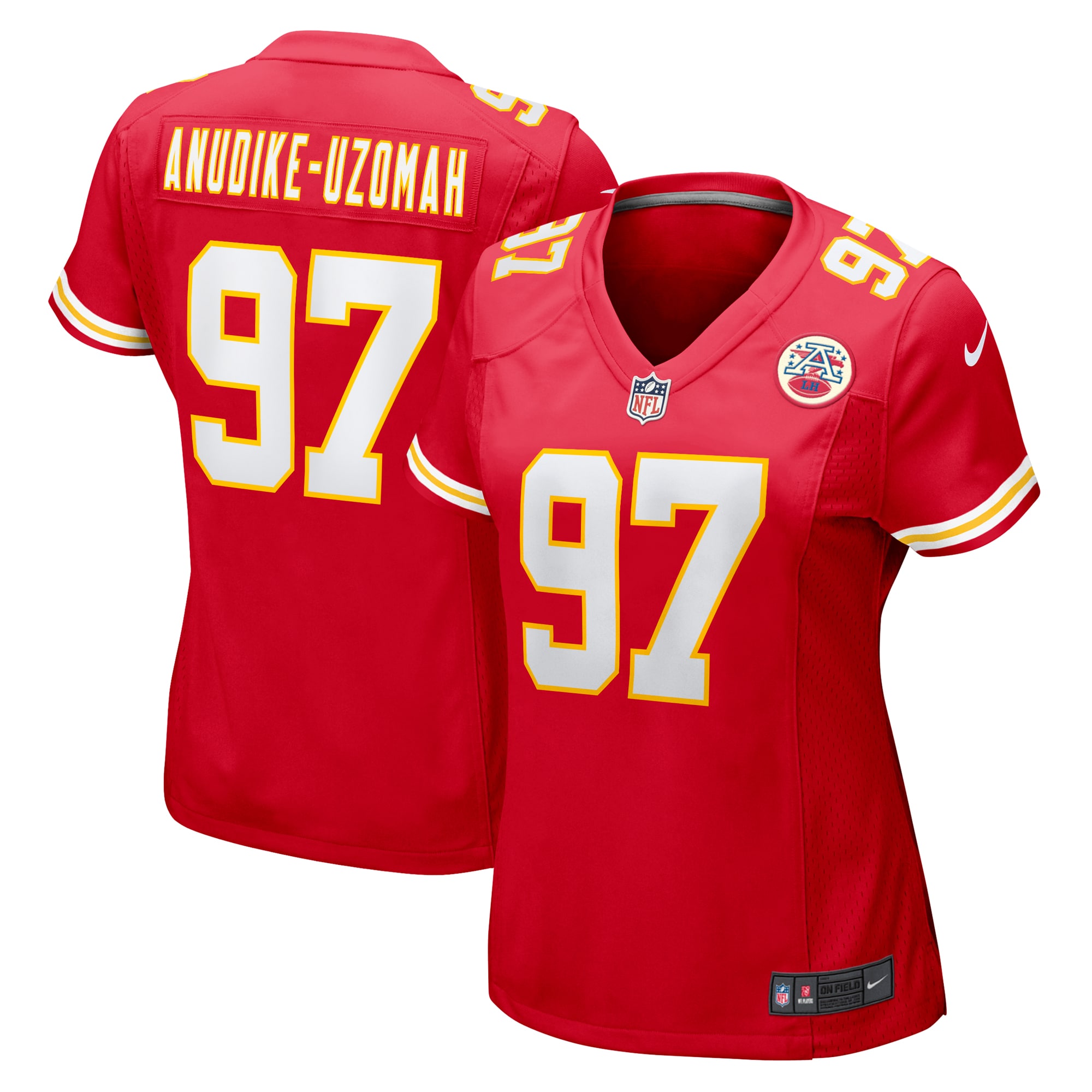 Women's Kansas City Chiefs Felix Anudike-Uzomah Red Player Jersey JS3085 nicesnker