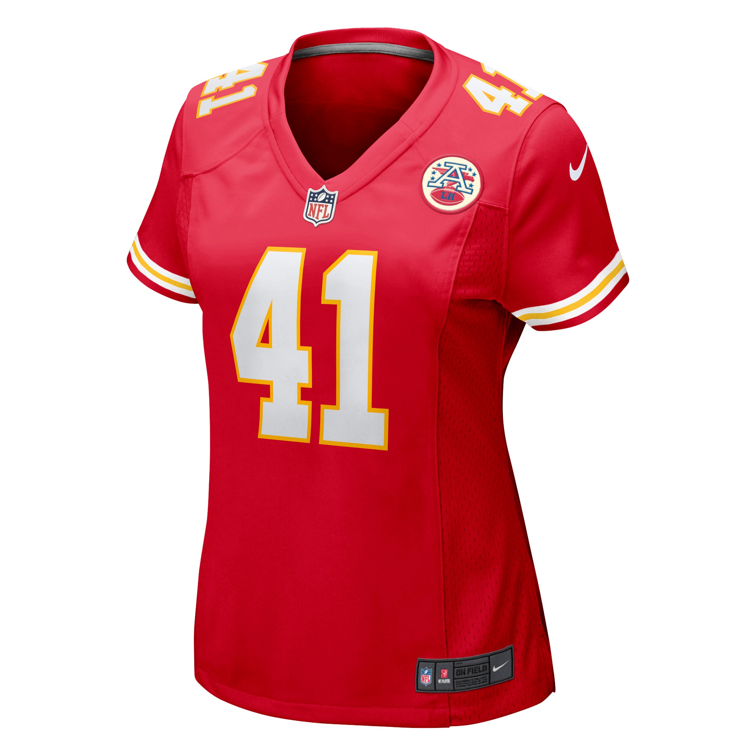 Alternative view of Women's Kansas City Chiefs James Winchester Red Game Jersey JS6640 nicesnker