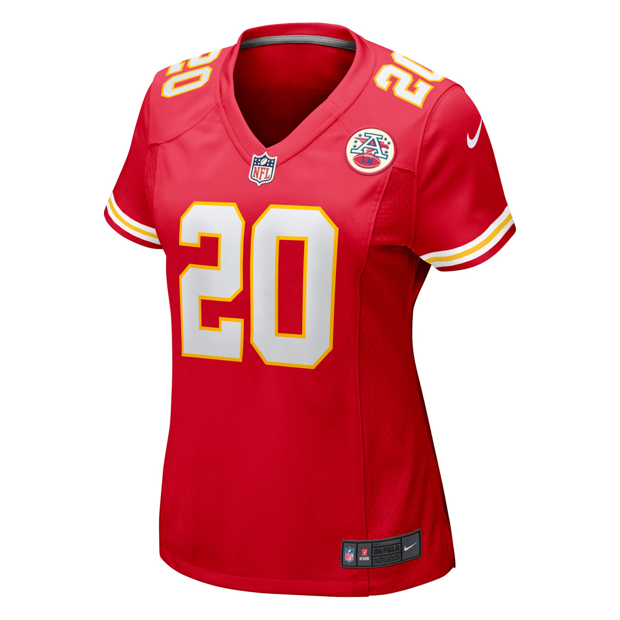 Alternative view of Women's Kansas City Chiefs Justin Reid Red Game Jersey JS9263 nicesnker
