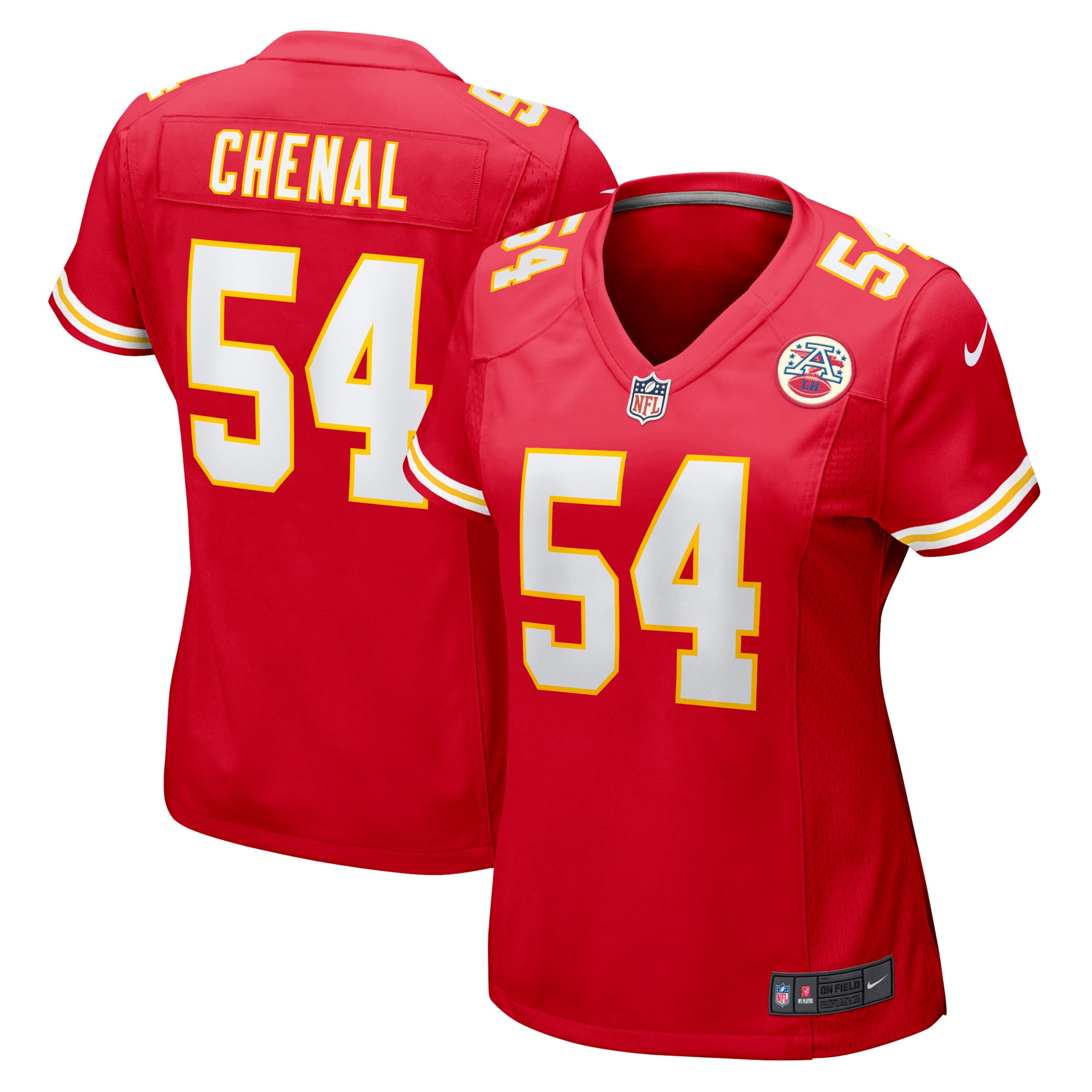 Women's Kansas City Chiefs Leo Chenal Red Game Player Jersey JS8078 nicesnker