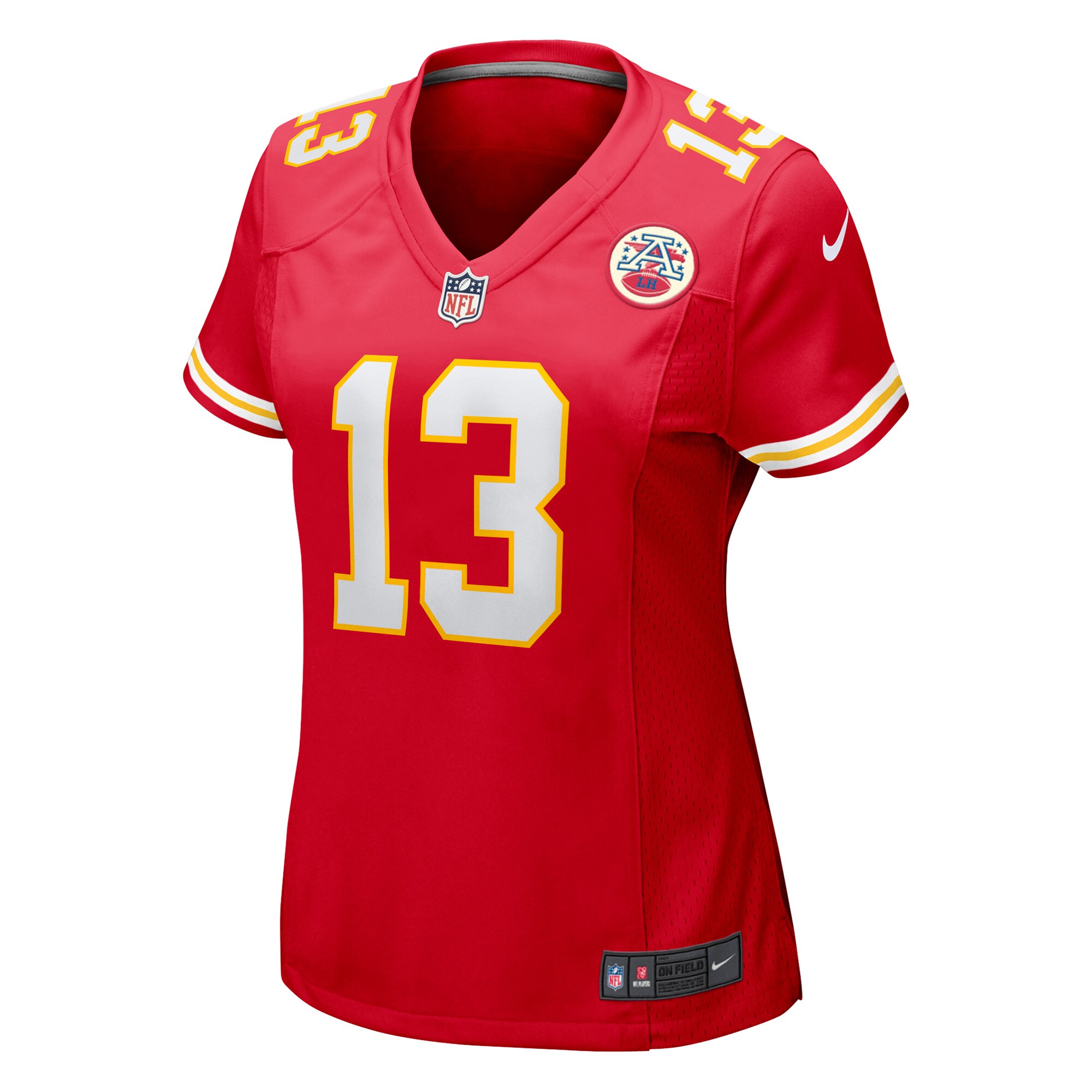 Alternative view of Women's Kansas City Chiefs Nazeeh Johnson Red Game Player Jersey JS7806 nicesnker