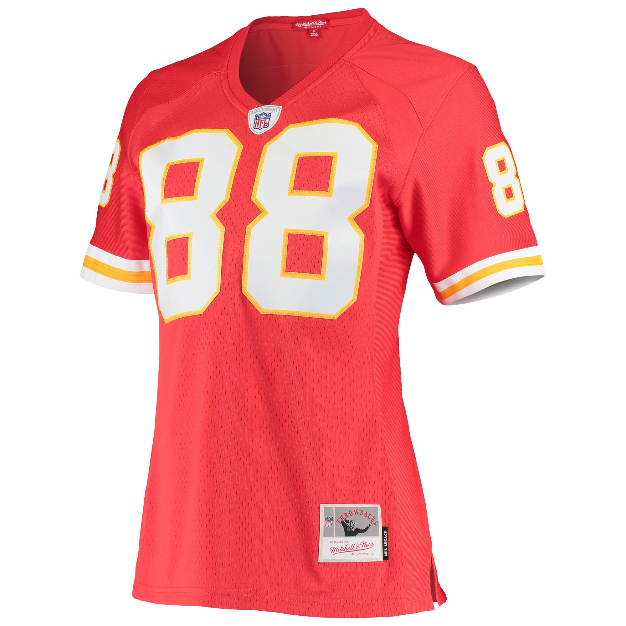 Alternative view of Women's Kansas City Chiefs Tony Gonzalez Mitchell & Ness Red Legacy Team Jersey JS4967 nicesnker