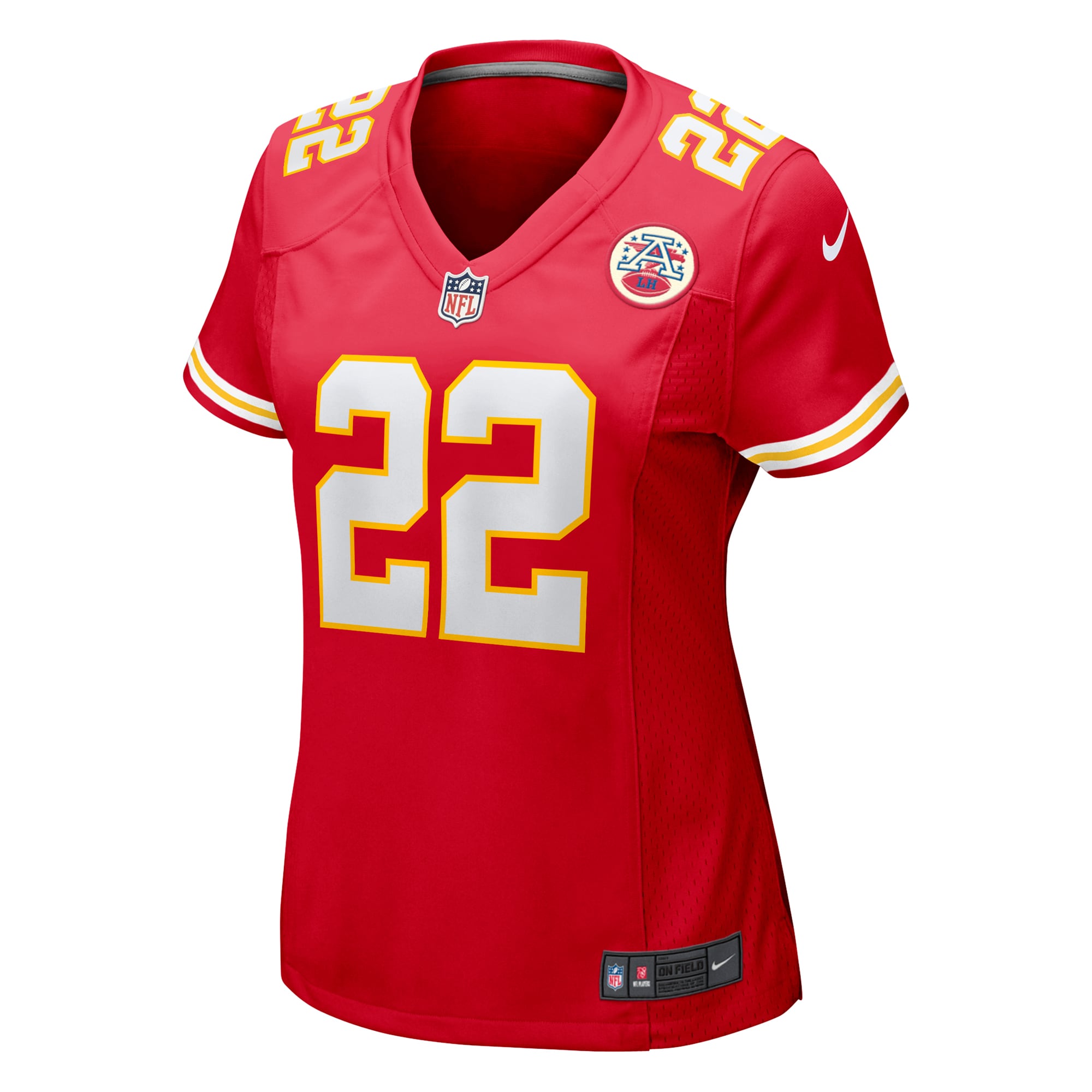 Alternative view of Women's Kansas City Chiefs Trent McDuffie Red Game Jersey JS7253 nicesnker