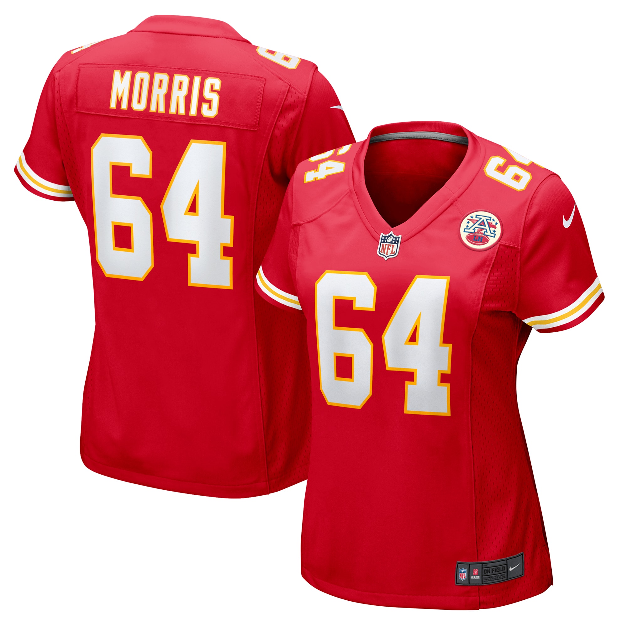 Women's Kansas City Chiefs Wanya Morris Red Game Jersey JS2212 nicesnker